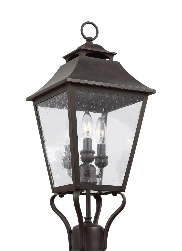 Generation Lighting OL14406SBL Galena 23.25-Inches H Sable Hardwired Incandescent Post light