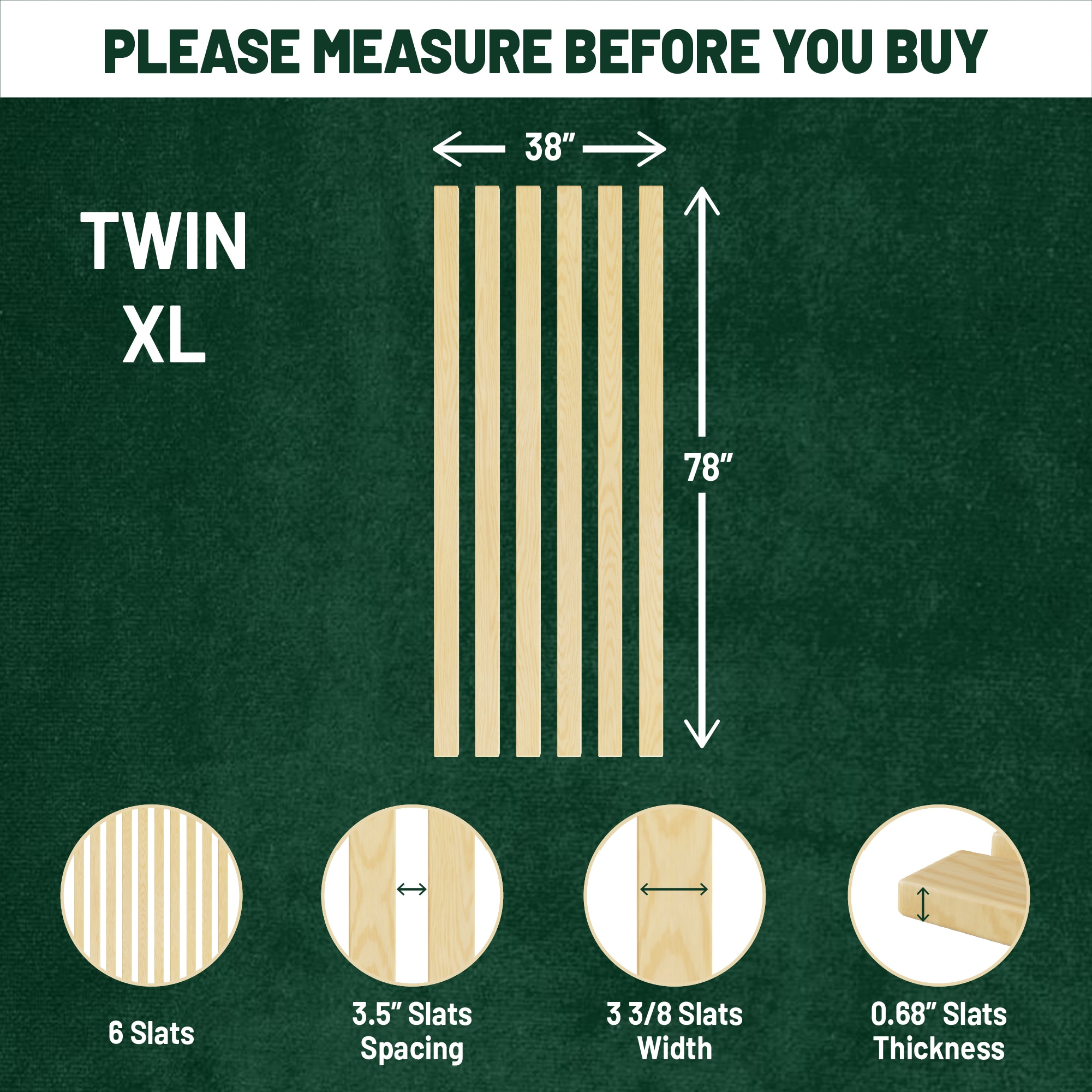 Glance 0.6875-in Standard Profile Twin Extra Long HFHSL-3/3XL at Lowes.com