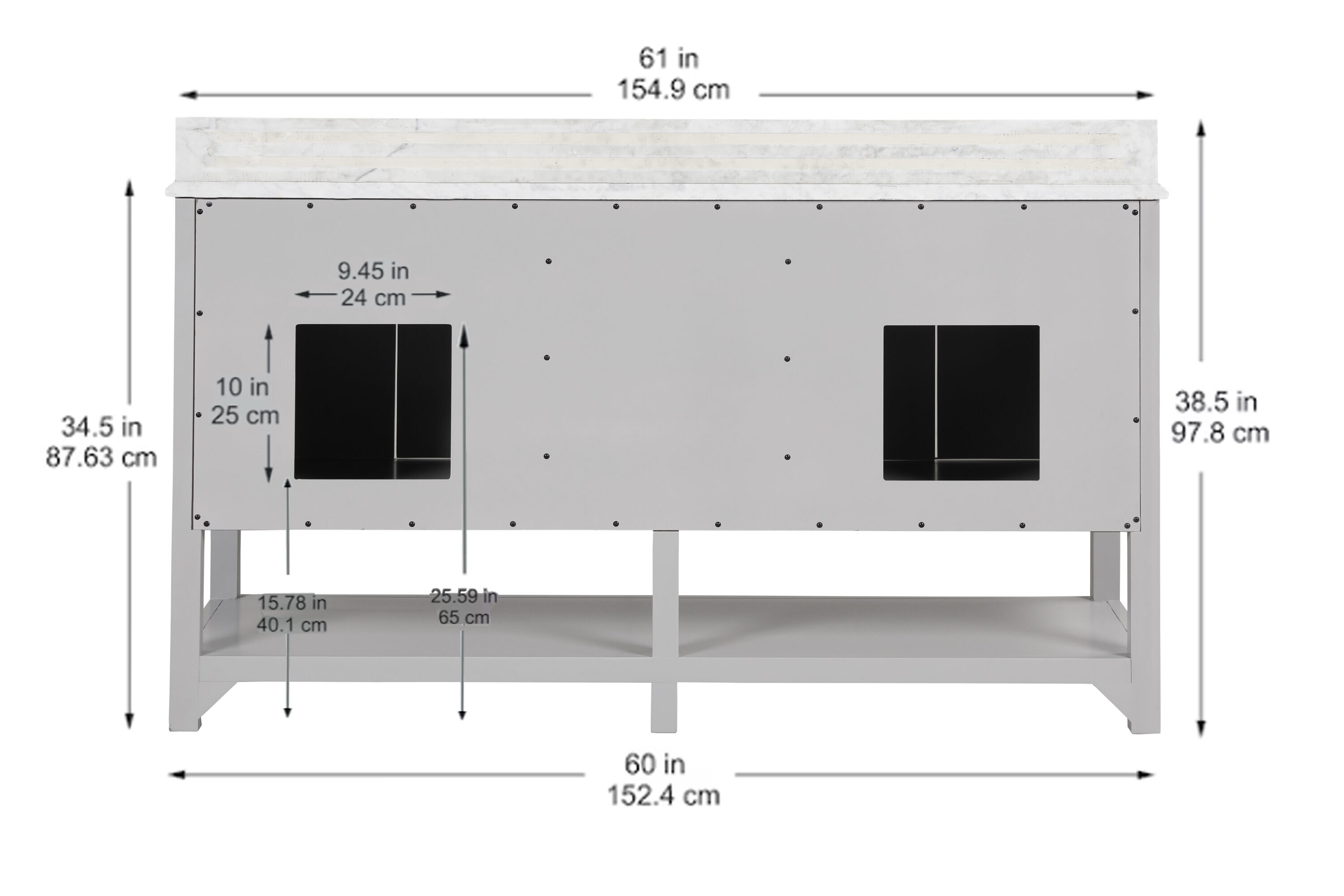 allen + roth LW-8157G-60 Bath-Vanity-Combo - View #9