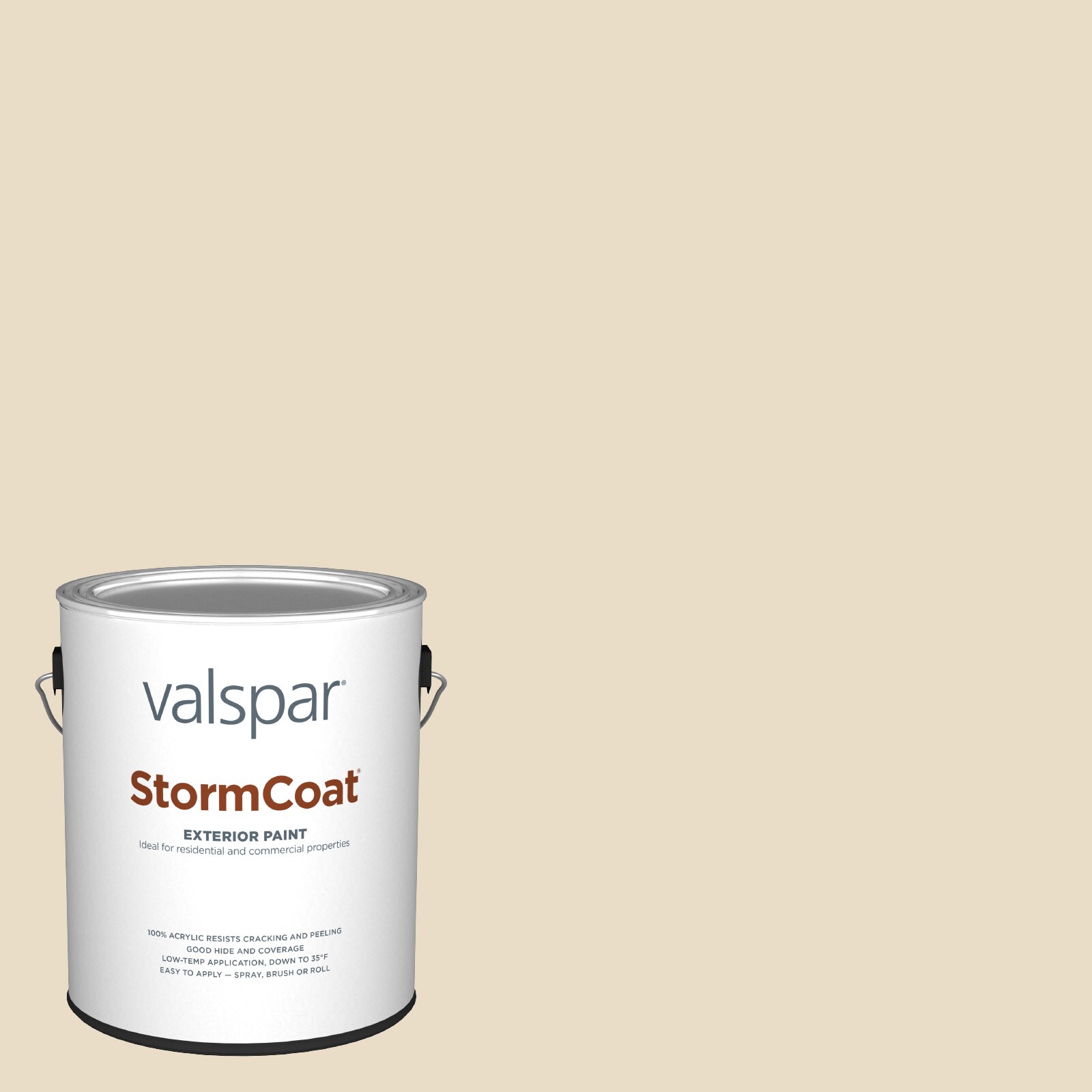 Valspar HGSW4046-147491 Storm Coat Semi-gloss Navajo White HGSW6126 Latex Exterior ( 1-gallon )