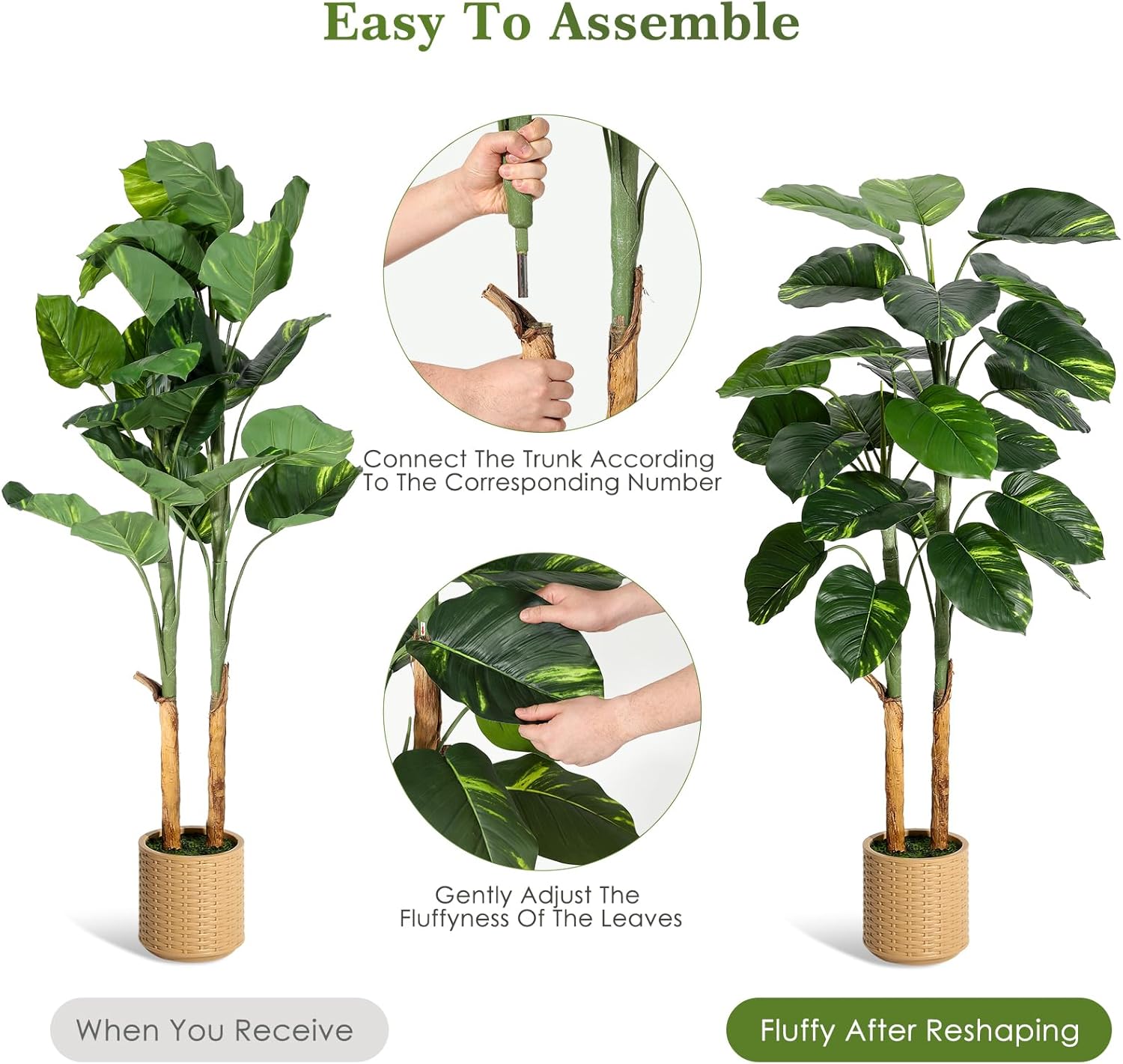 WhizMax DF-PHK-33YLKGHR Artificial-Plants-Trees - View #4