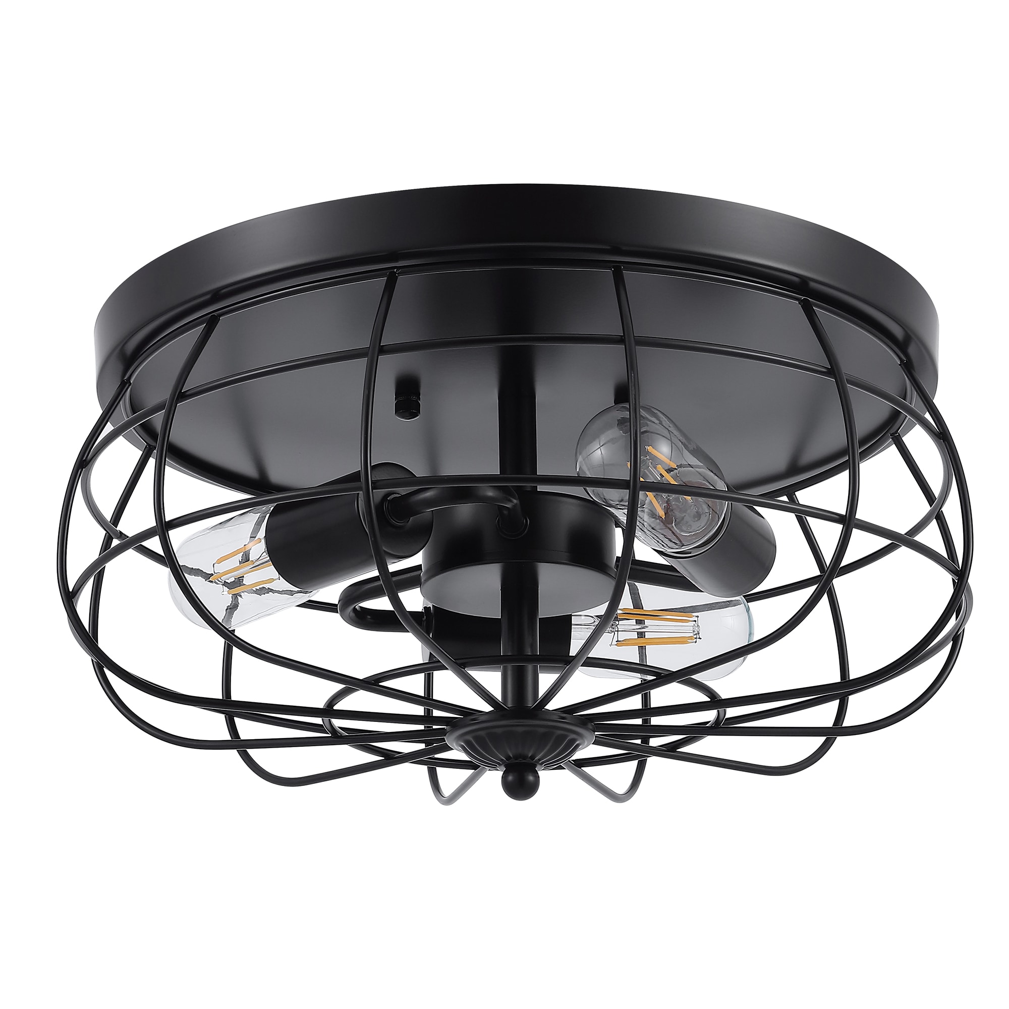 GETLEDEL LEFX-0506-BZ 3 -Light 15-in Oil rubbed Bronze Flush Mount Light