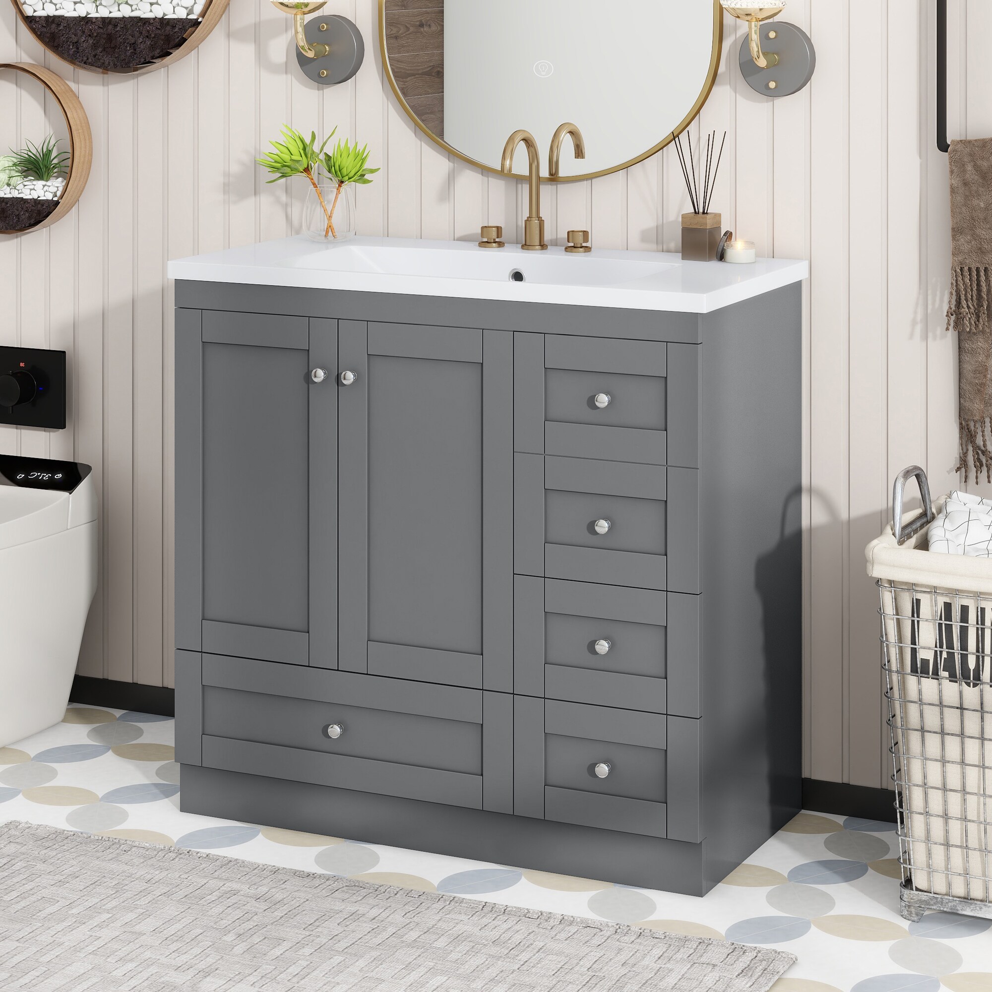 LOVMOR SF-WO-SV000021AAE Bath-Vanity-Combo - View #2