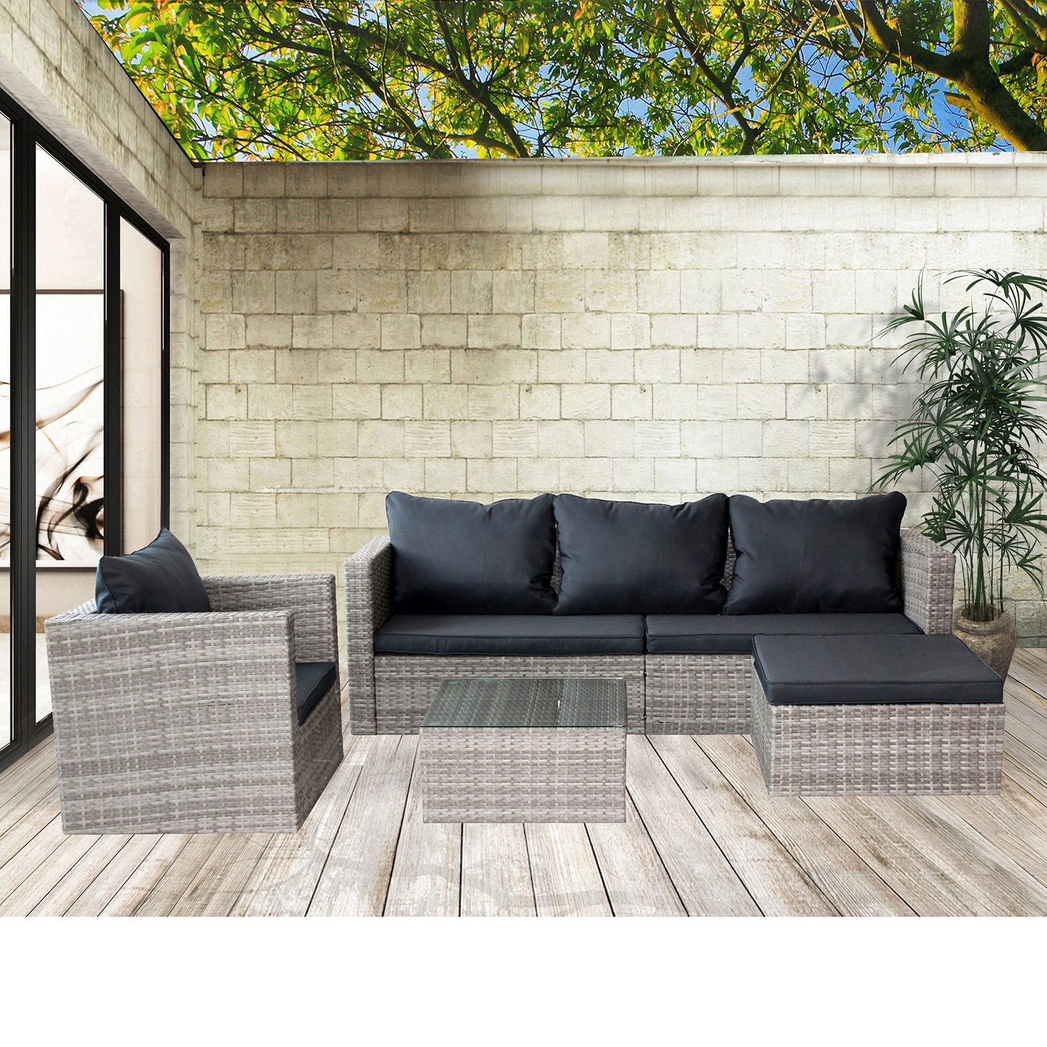 SINOFURN SYA690026GY Patio-Conversation-Sets - View #8