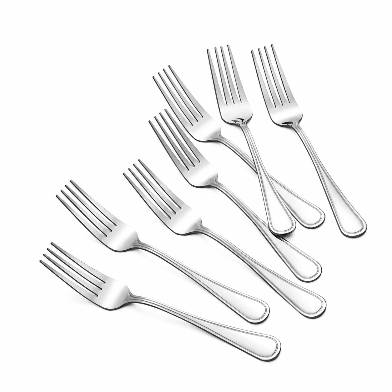 Aoibox  24 Piece Salad Forks 6 6 Inch Small Forks Silverware Set Stainless Steel Dessert Forks Bulk Metal Appetizer