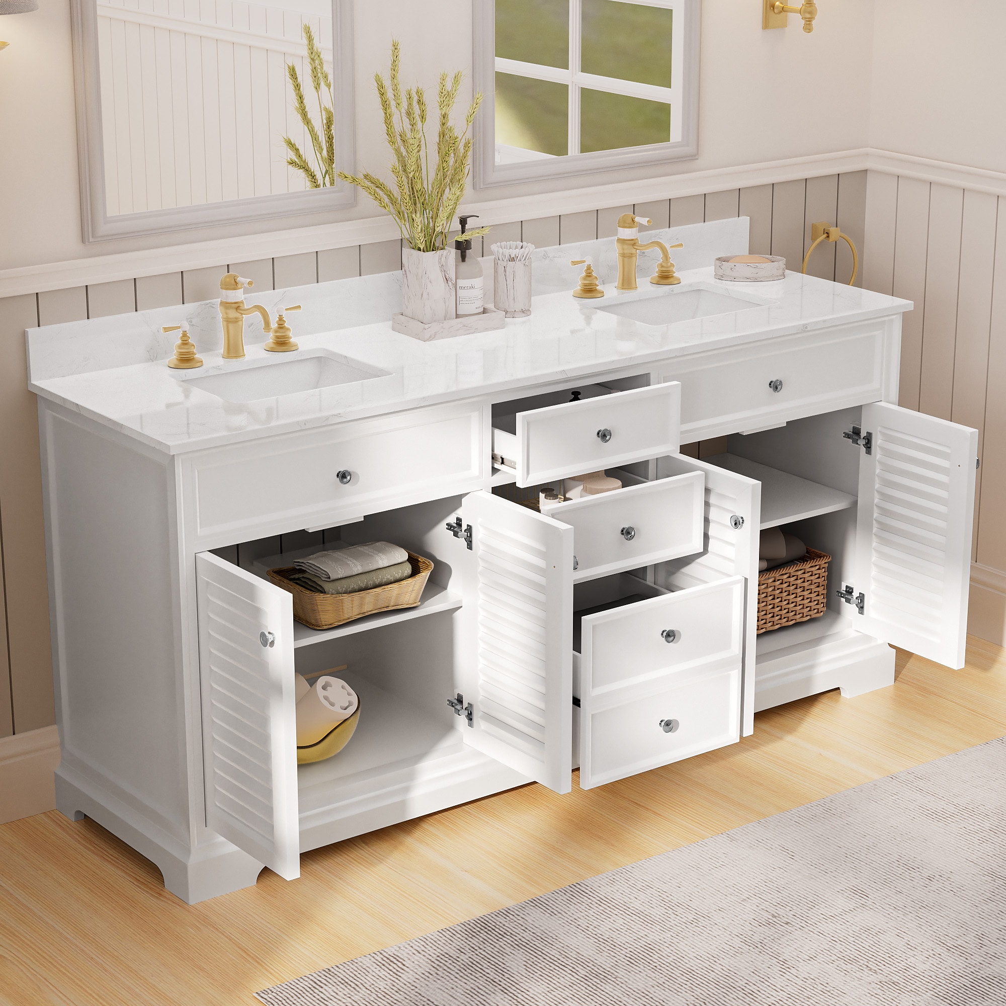 JEAREY DXRZJ-6S-BU Bath-Vanity-Combo - View #5