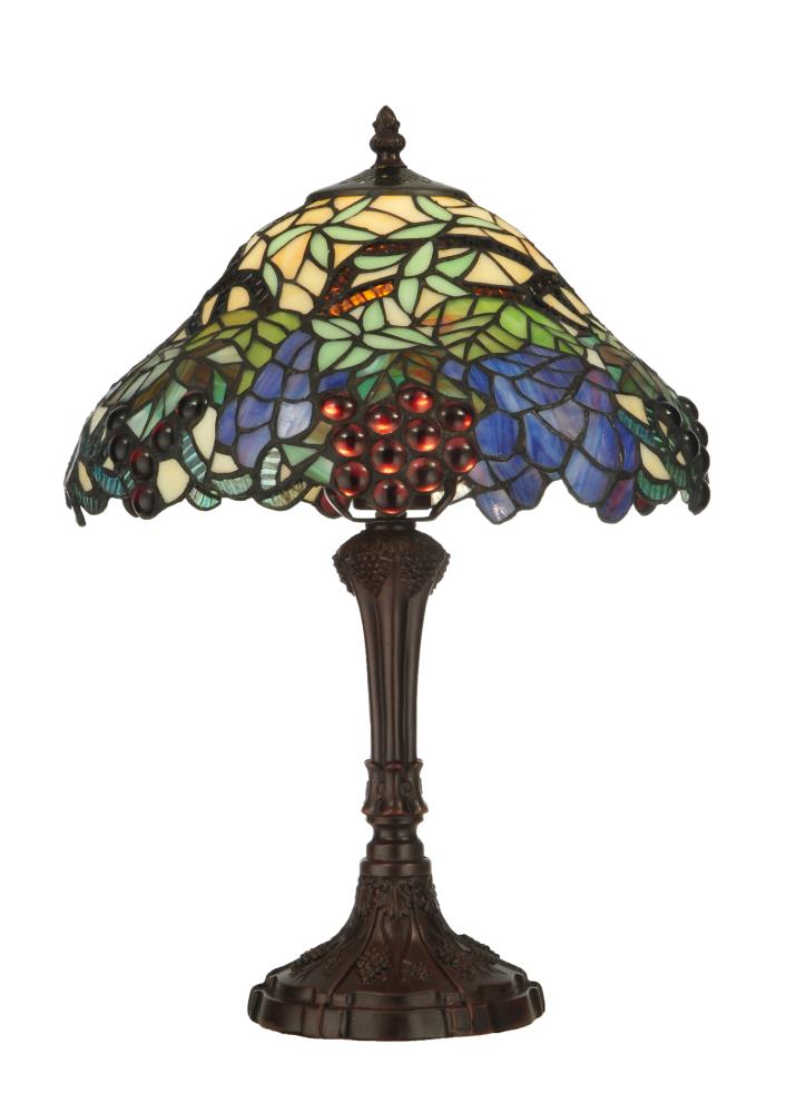Meyda Tiffany Lighting Spiral grape Antique Table Lamp with Tiffany ...