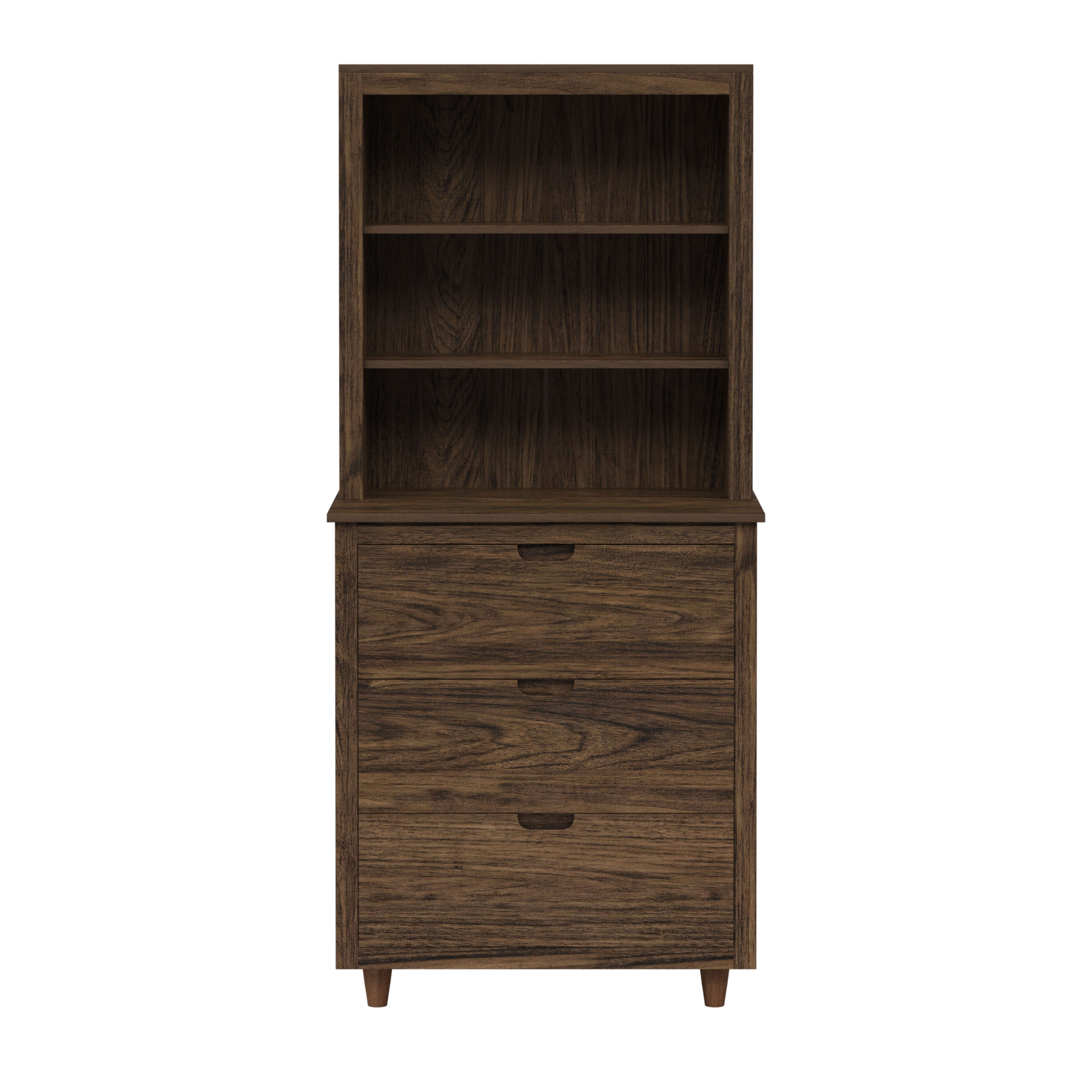 Teamson Home ELG-912WA 29.53-in x 66.54-in x 18.11-in Walnute Bathroom Wall Cabinet