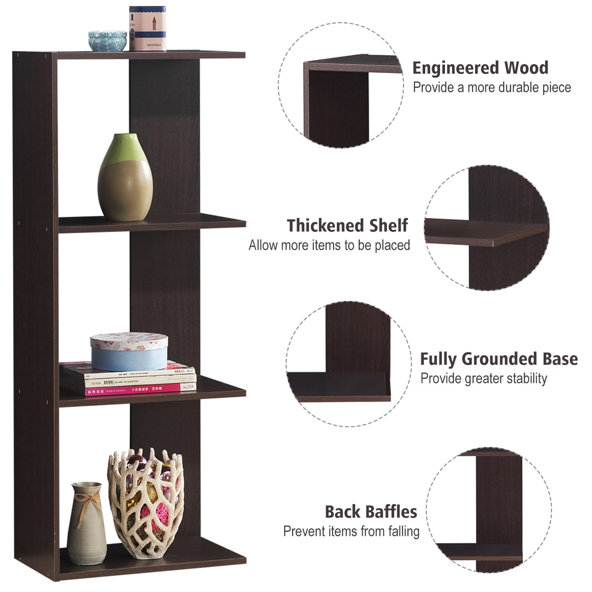 Costway HW63099 bookcases - View #6
