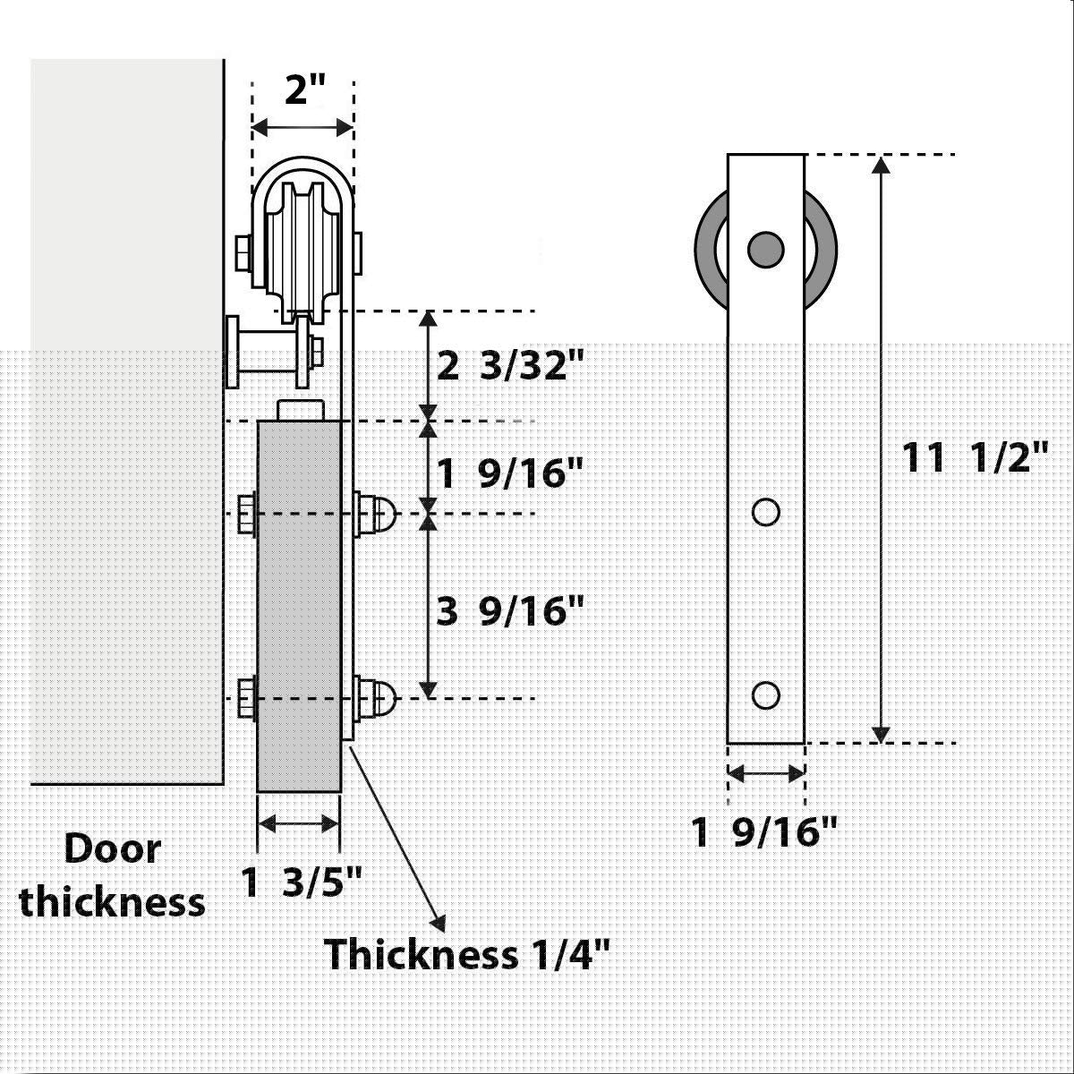 SARTODOORS LUC4010DBWS7296 Barn-Doors - View #4