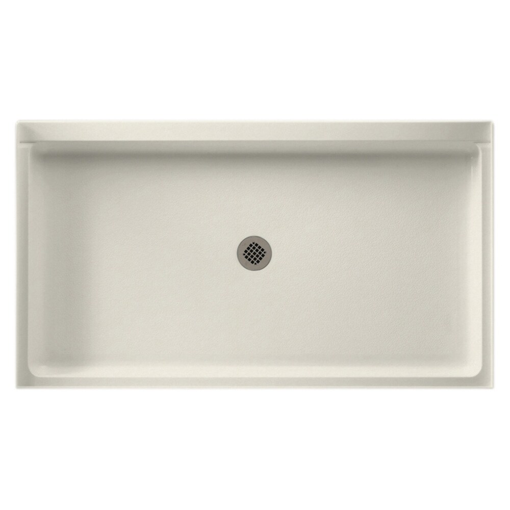 SWAN 34-in W x 60-in L x 5.5-in H Glacier Rectangle Shower Pan Base ...