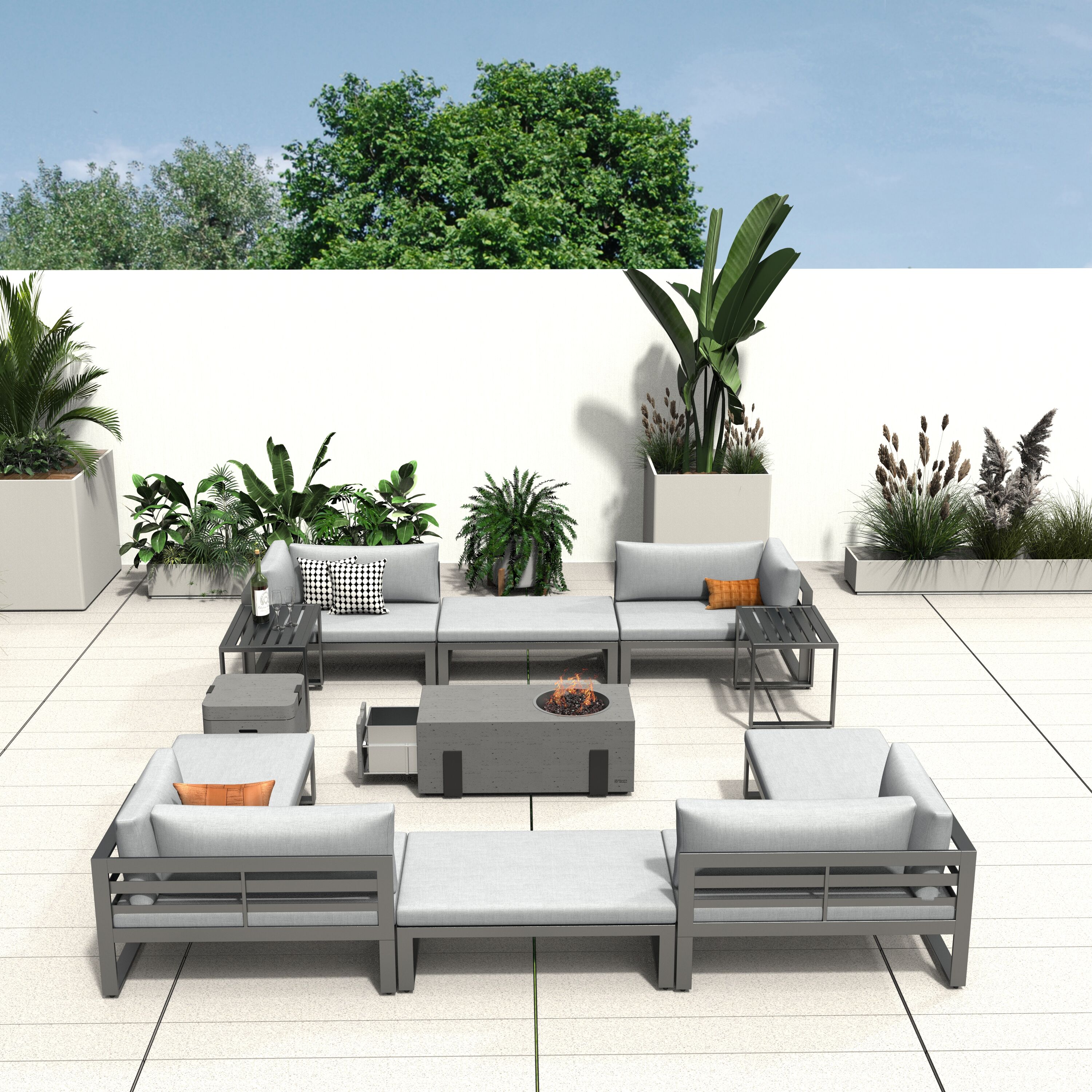 Direct Wicker DWG-50128&2355-G Patio-Conversation-Sets - View #3