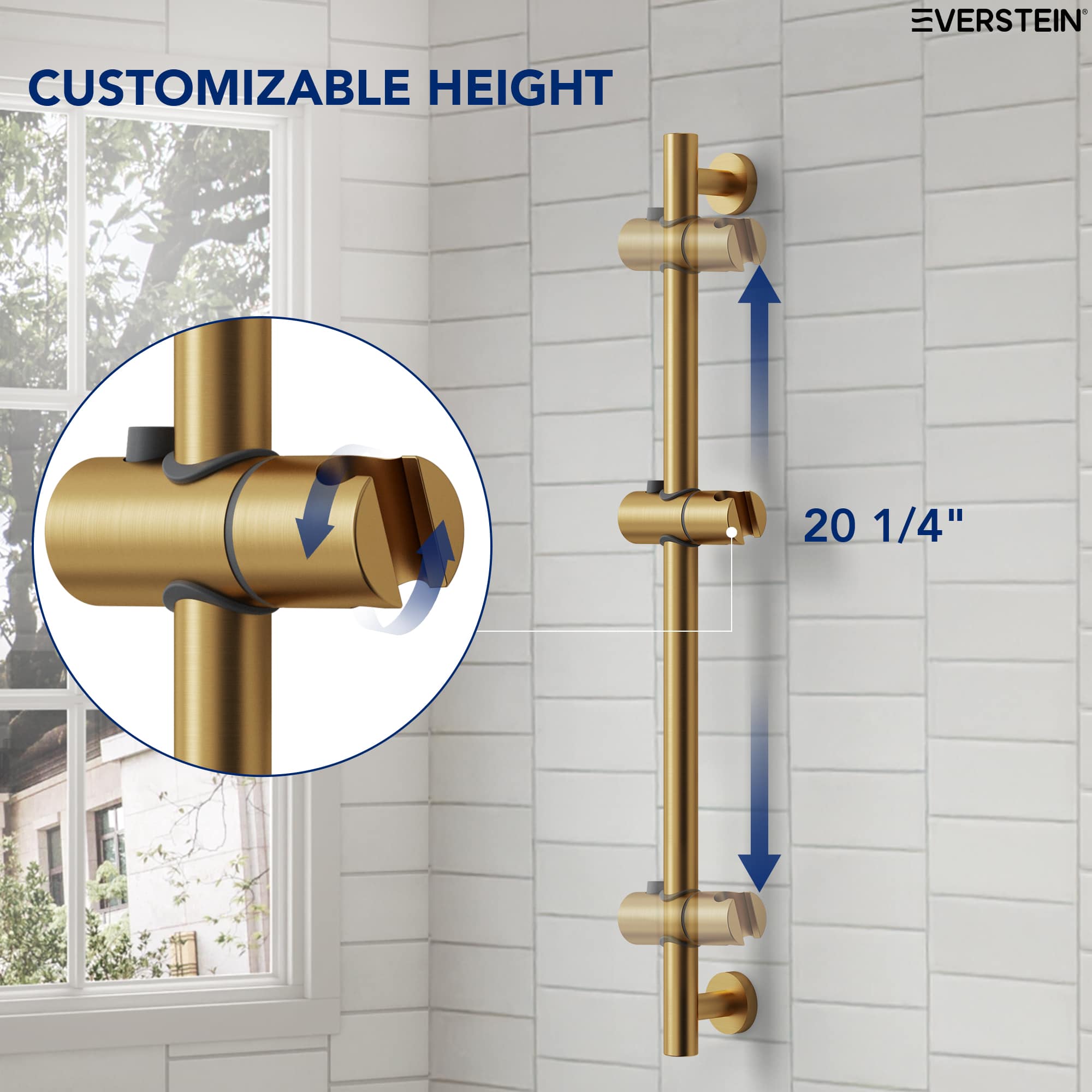 EVERSTEIN SFS-1136-GD Fixed-Showerhead - View #4