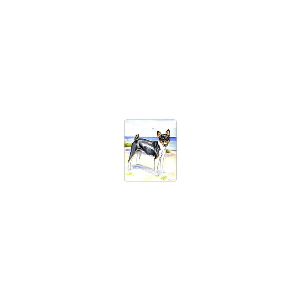 SkilledPower ZX9CRLT19807 8 x 9.5 in. Tricolor Basenji at the Beach Mouse Pad, Hot Pad or Trivet