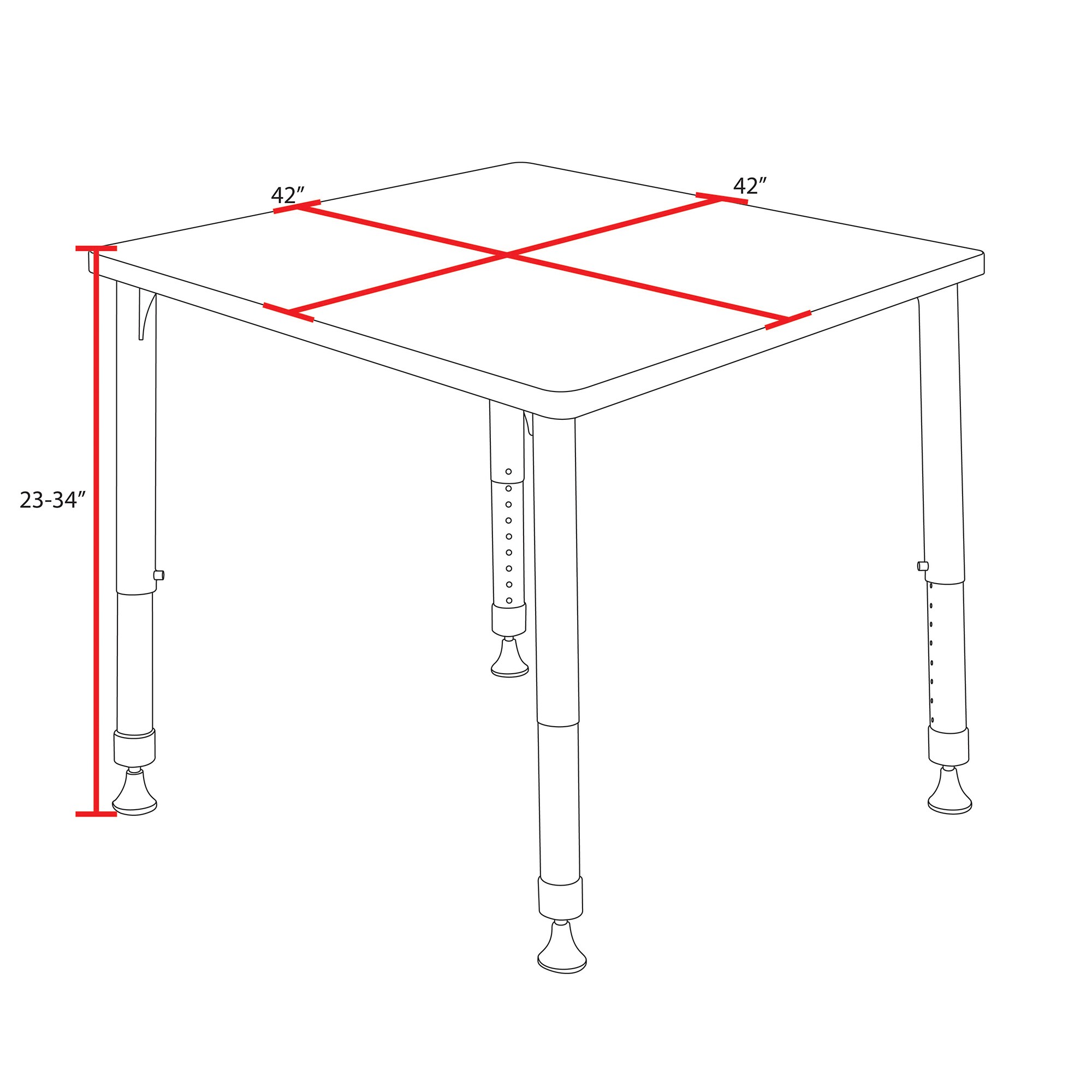 Regency TB4242GYAPBK Office-Tables - View #8