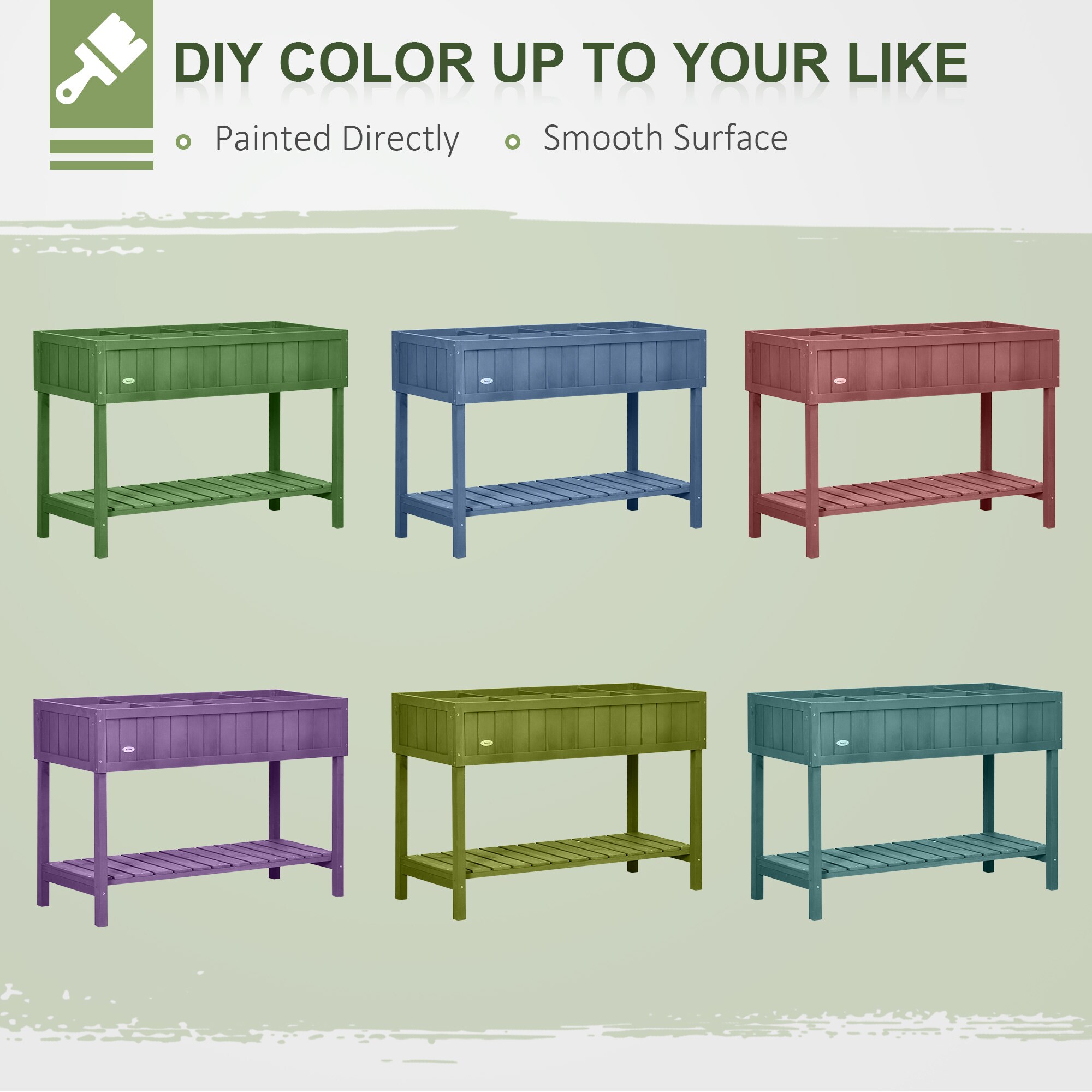 Outsunny 845-238V01CG Raised-Planter-Boxes - View #5