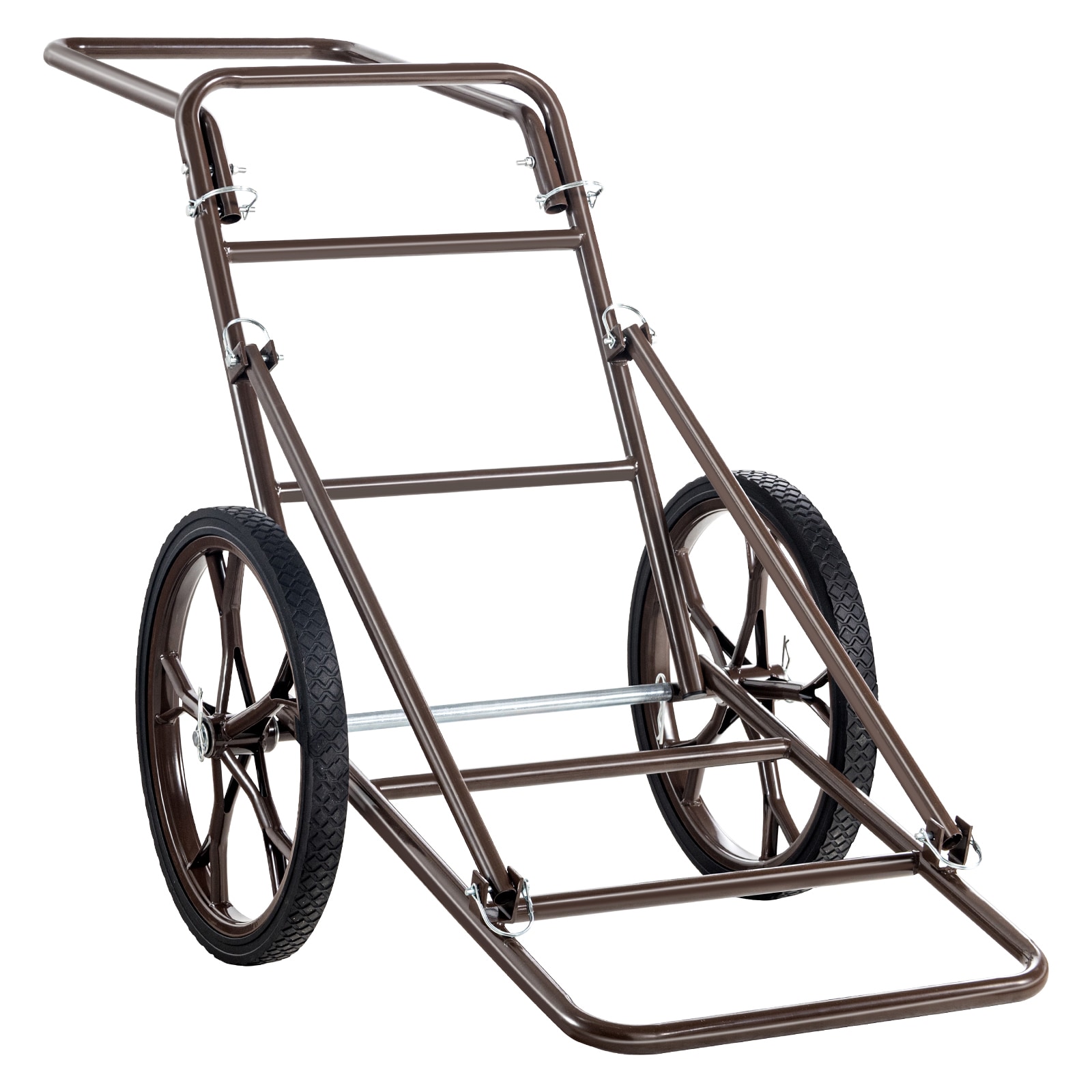 VEVOR Deer Cart 500 LBS Capacity Folding Game Cart Deer Cart Game Hauler with 17in Big Rubber Wheel and Ergonomic Handle Heavy-Duty Game Cart Accessories Utility Gear Dolly for Hunting Fishing Hiking