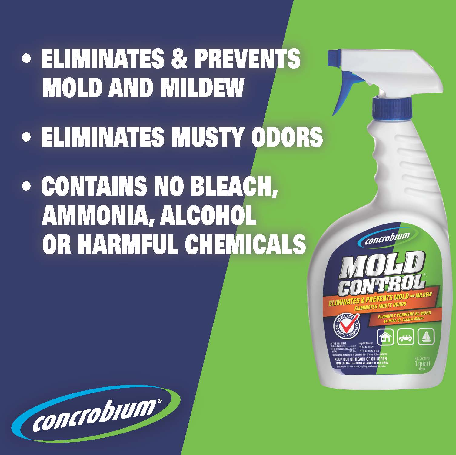 128-fl oz Liquid Mold Remover - Eliminates and Prevents Mold and