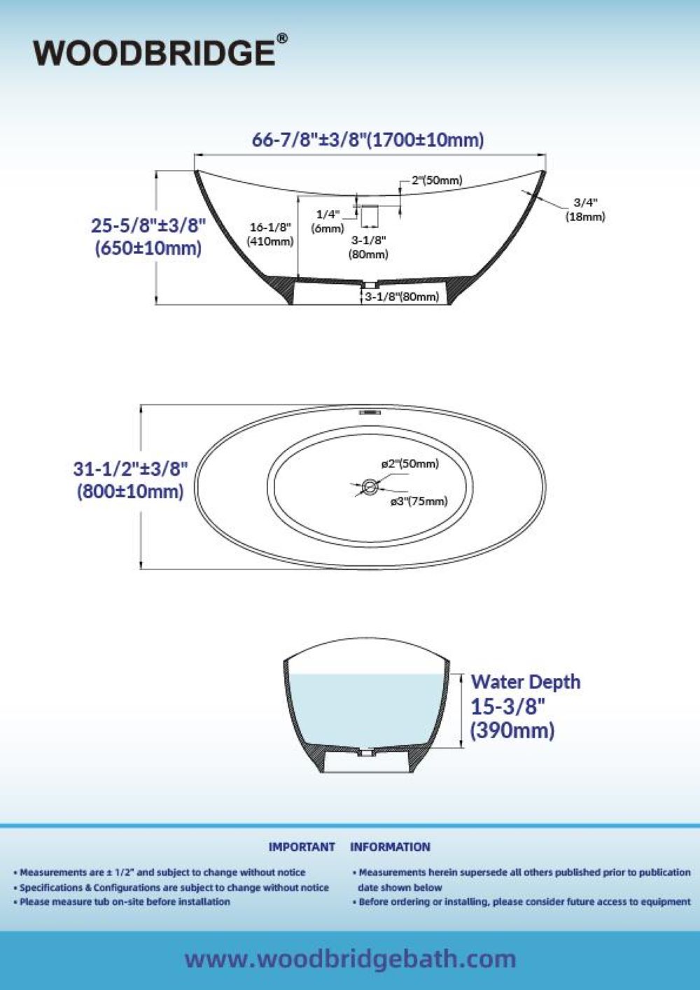 Woodbridge LB762 bathtubs - View #10