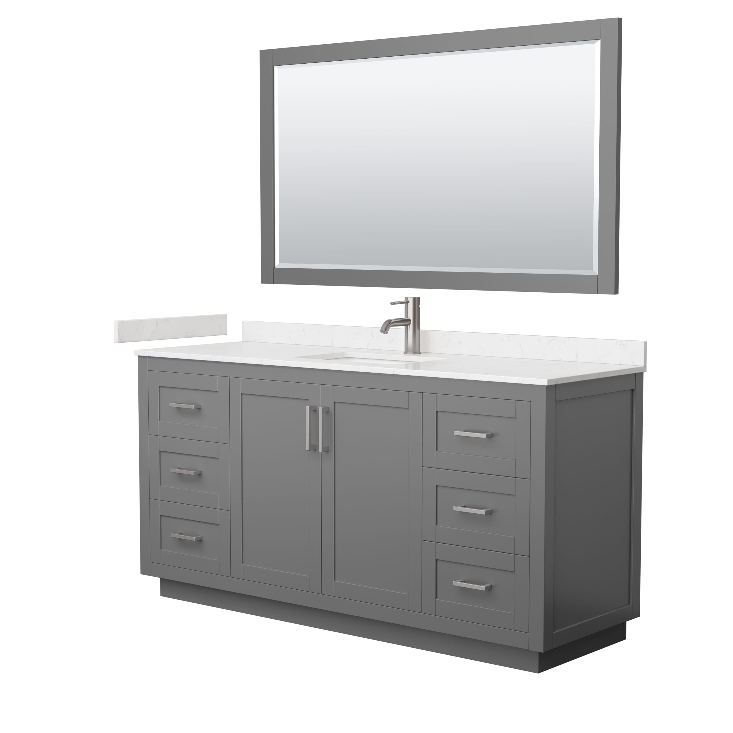 Wyndham Collection WCF292966SKGC2UNSM58 Bath-Vanity-Combo - View #2