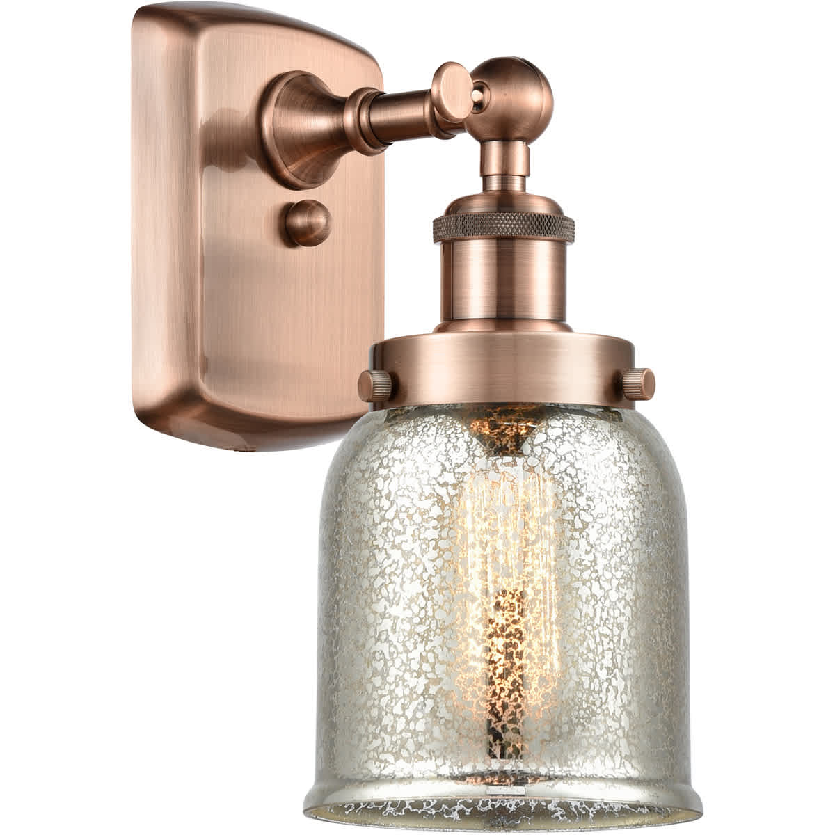 Innovations Lighting 2389145 916-1W-AC-G58-LED Ballston Bell Wall Sconce Antique Copper