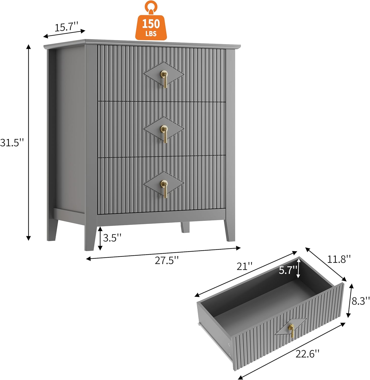 GAOMON CQC-1PFUSV73S7T nightstands - View #3