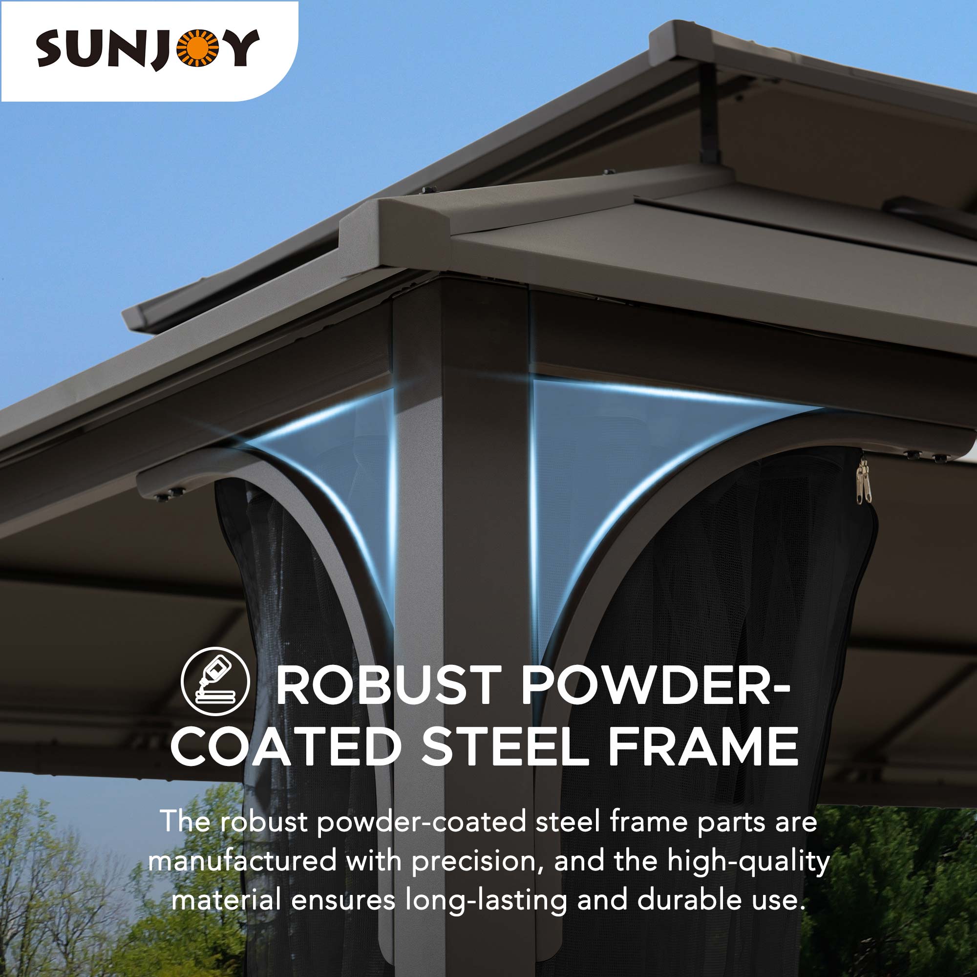 Sunjoy A102009140 Wood-Resin-Gazebos - View #5