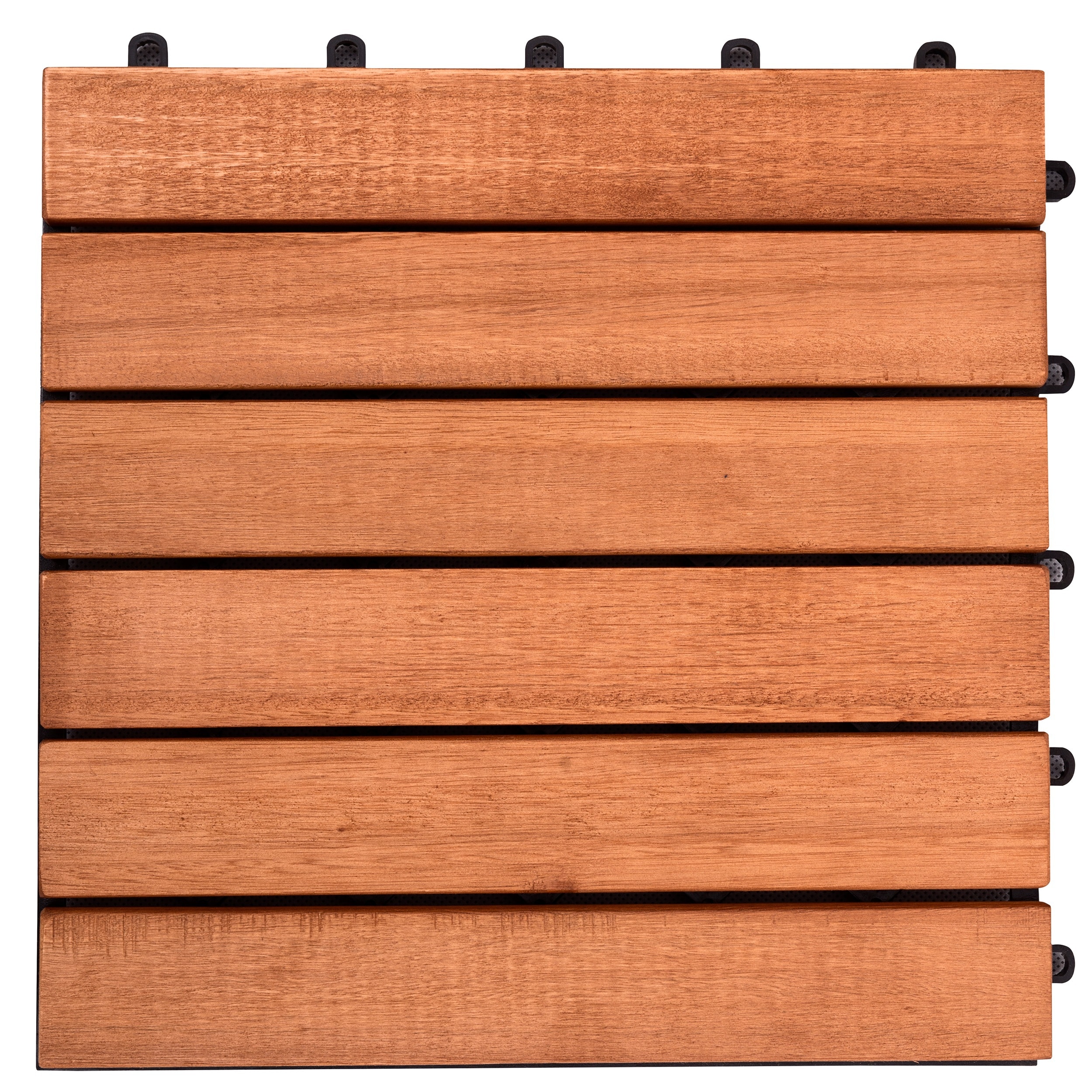 Maocao Hoom BH-B027-49299 12-in x 12-in Brown Prefinished Pressure Treated Wood Deck tile ( 10-sq ft )