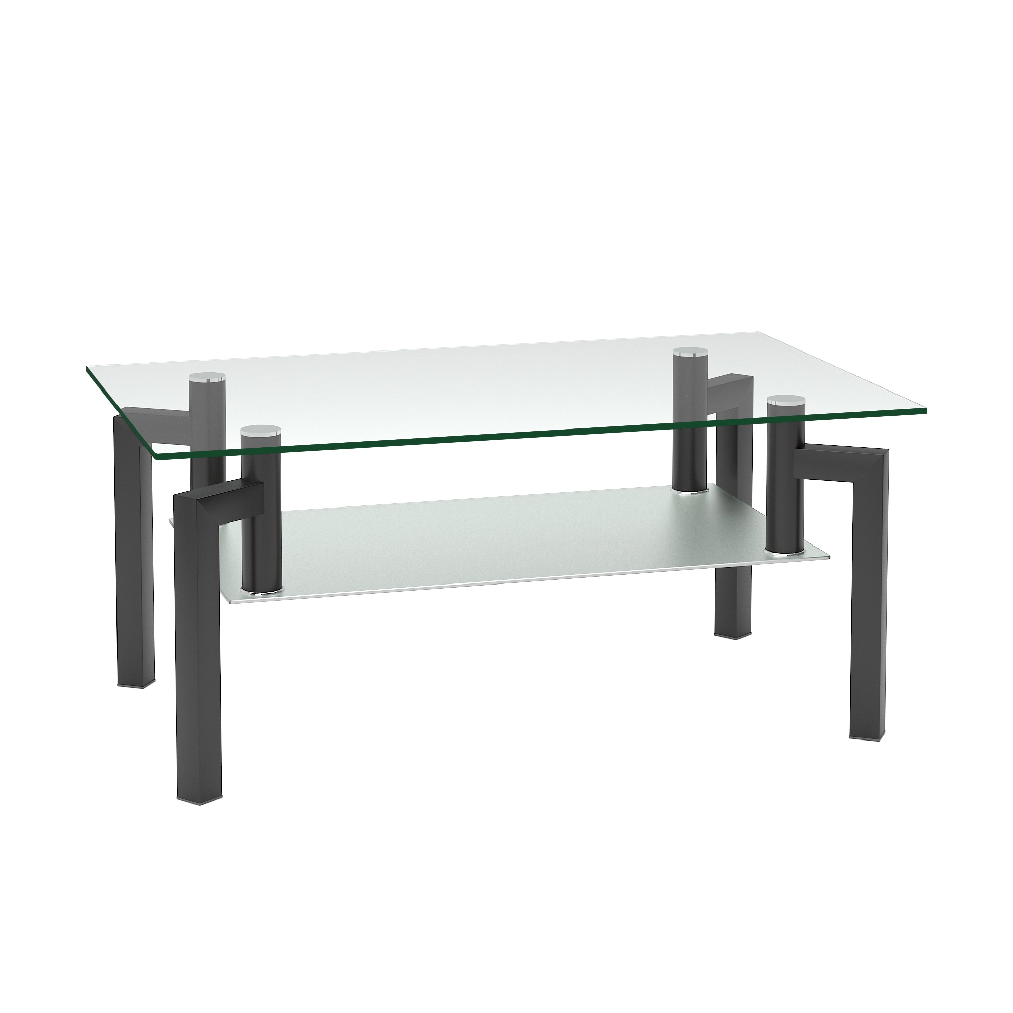 Siavonce XH52739 Transparent Glass Modern Coffee Table