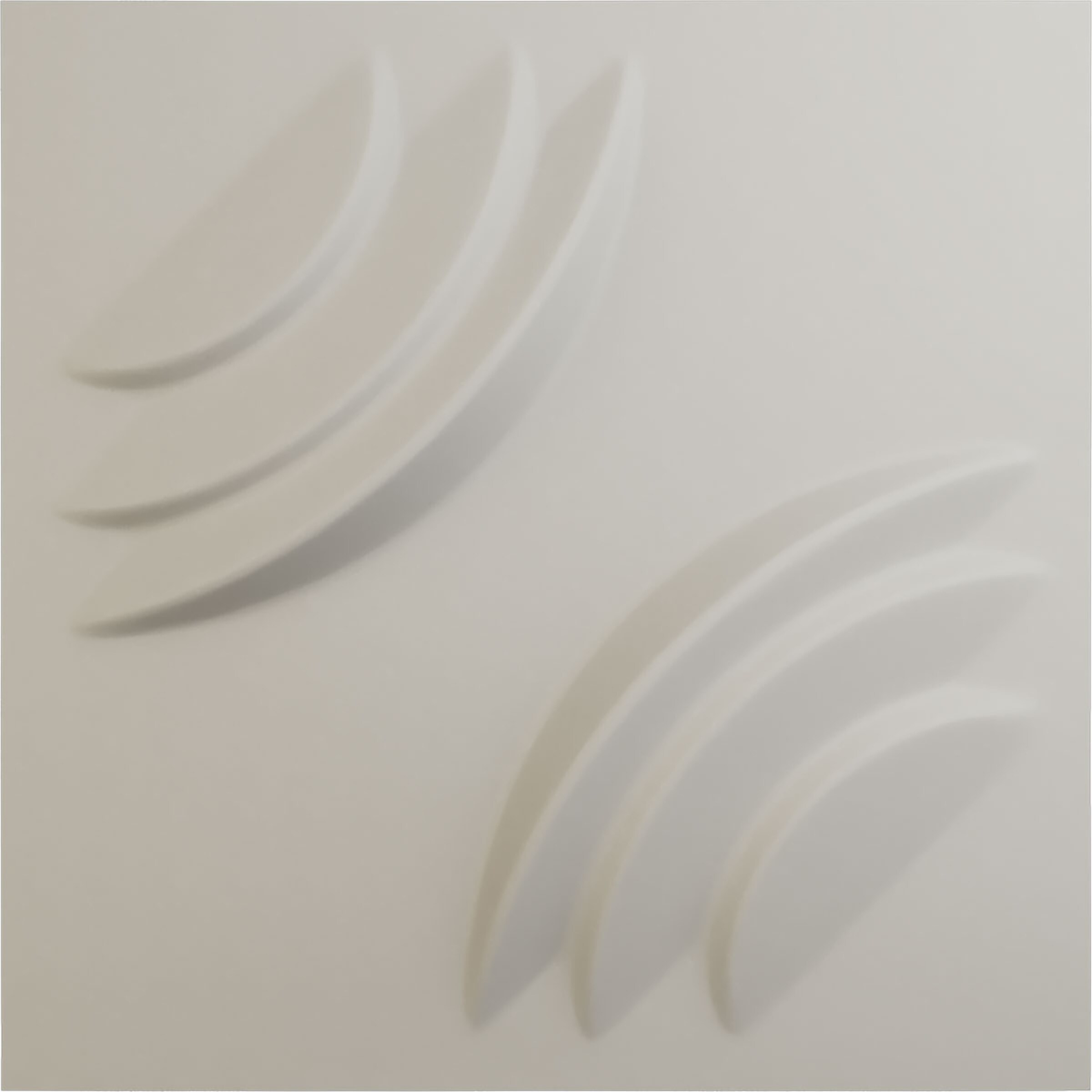 Ekena Millwork WP12X12ARGBW 11-7/8-in x 11-7/8-in Embossed Paintable/Stainable White PVC Wall Panel ( 0.98-sq ft )