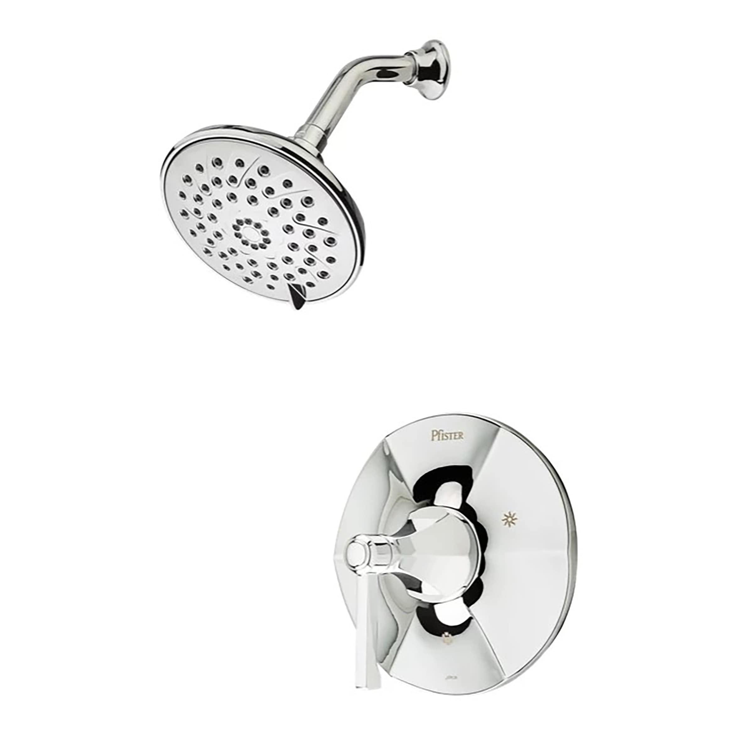 Pfister LG89-7DEC Arterra Polished Chrome 1-handle Multi-function 5.875-Inches Round Shower Faucet