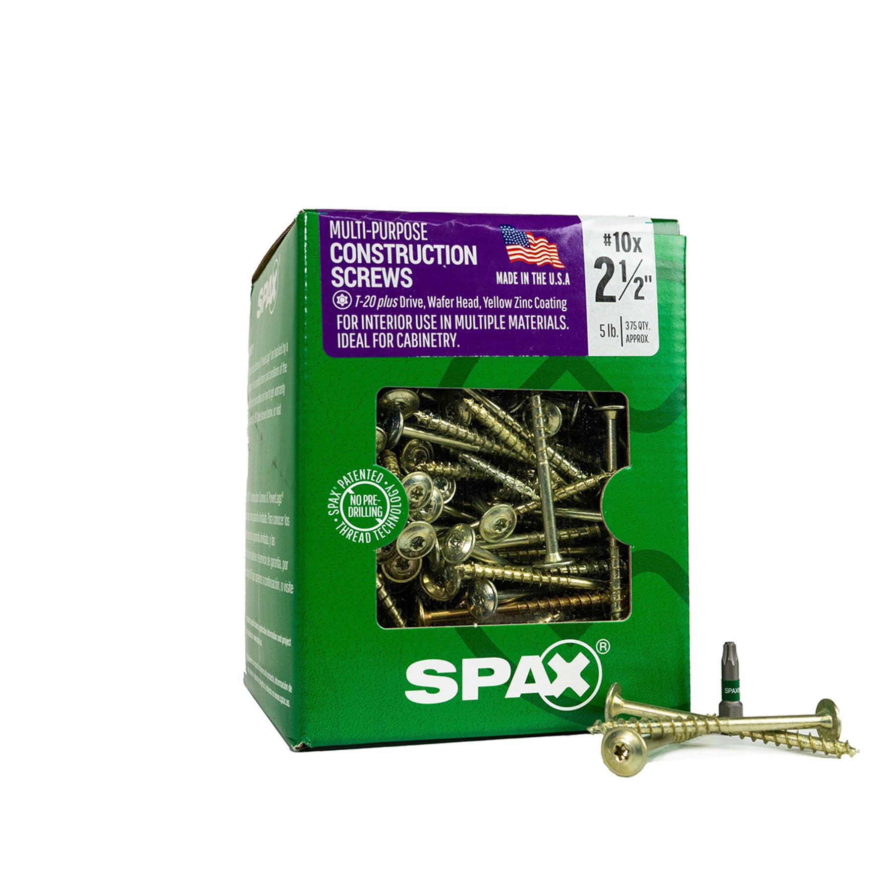 SPAX 4197000500757 304 Stainless Steel #10 x 3-in Stainless steel Exterior Wood screws ( 340 -Per Box )