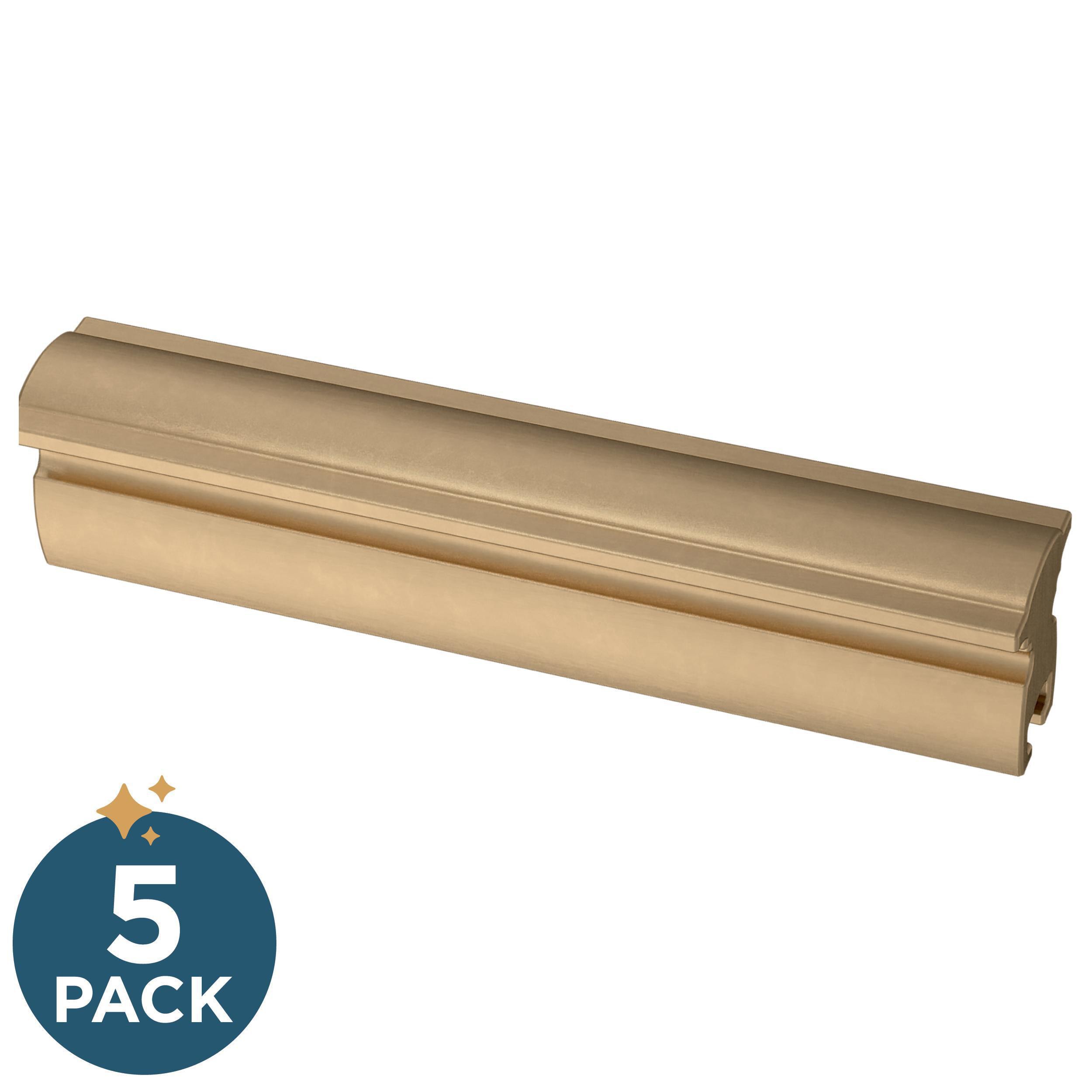 Franklin Brass P43967K-CZ-CP Classic Curve Adjusta-Pull 1-in to 4-in , 25 mm to 102 mm Center to Center Champagne Bronze Adjustable Novelty Bar 5 -Pack
