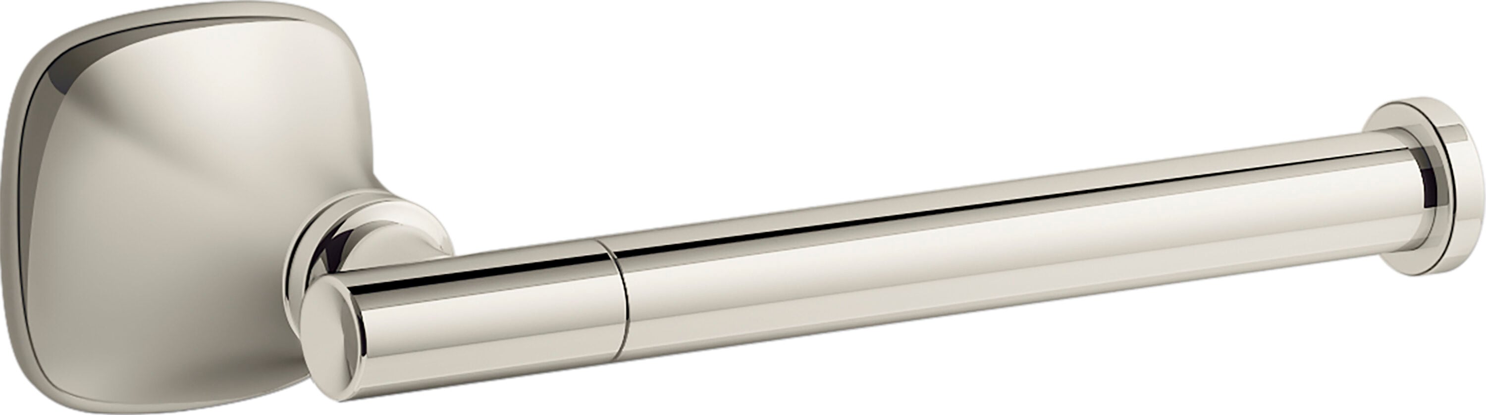 KOHLER R28009-SN Rill Vibrant Polished Nickel Wall mount Single post Toilet Paper Holder 1 -Rolls with Storage