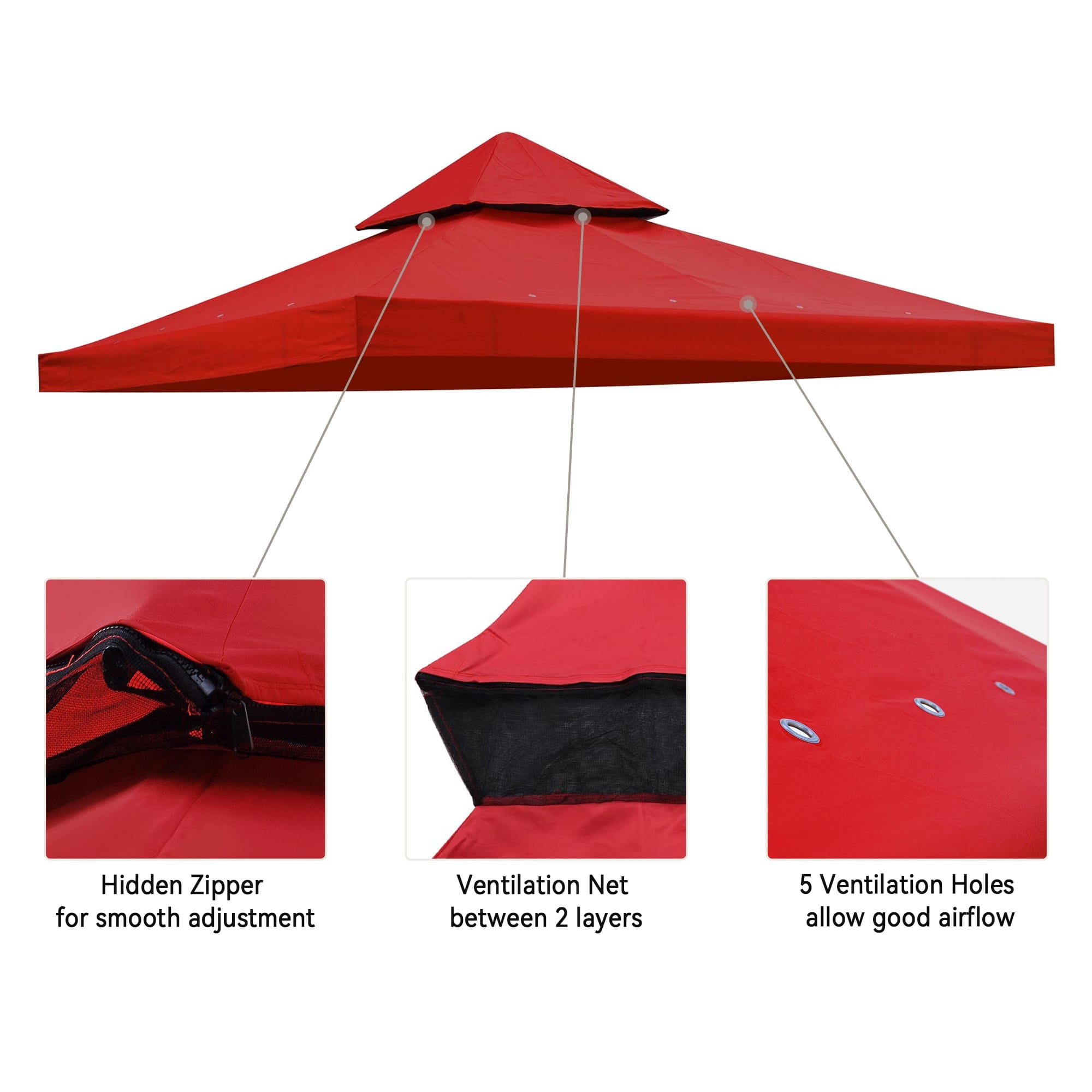 Yescom 07TOP001-8T-R02-LO Canopies-Sl - View #2