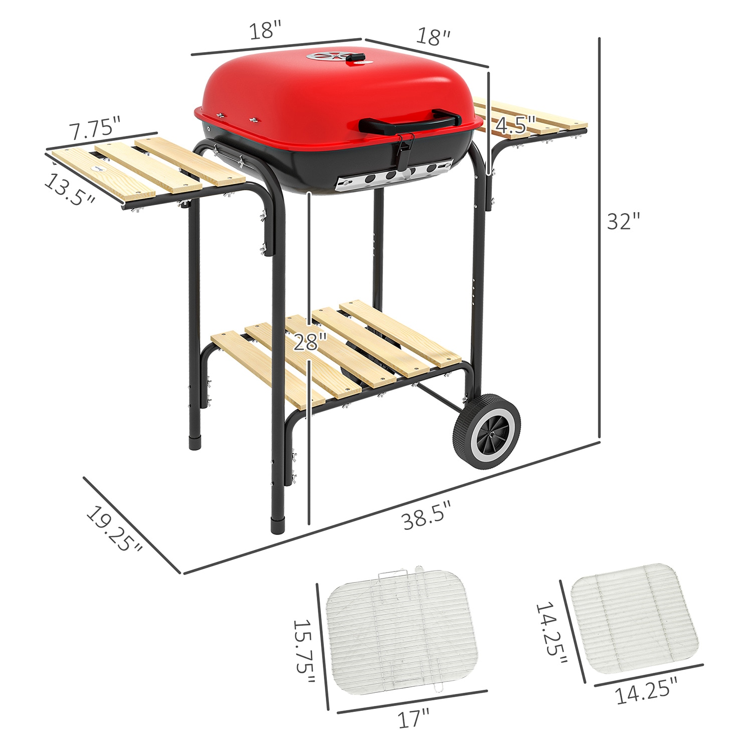 GZMR GZ-W22294 Charcoal-Grills - View #9