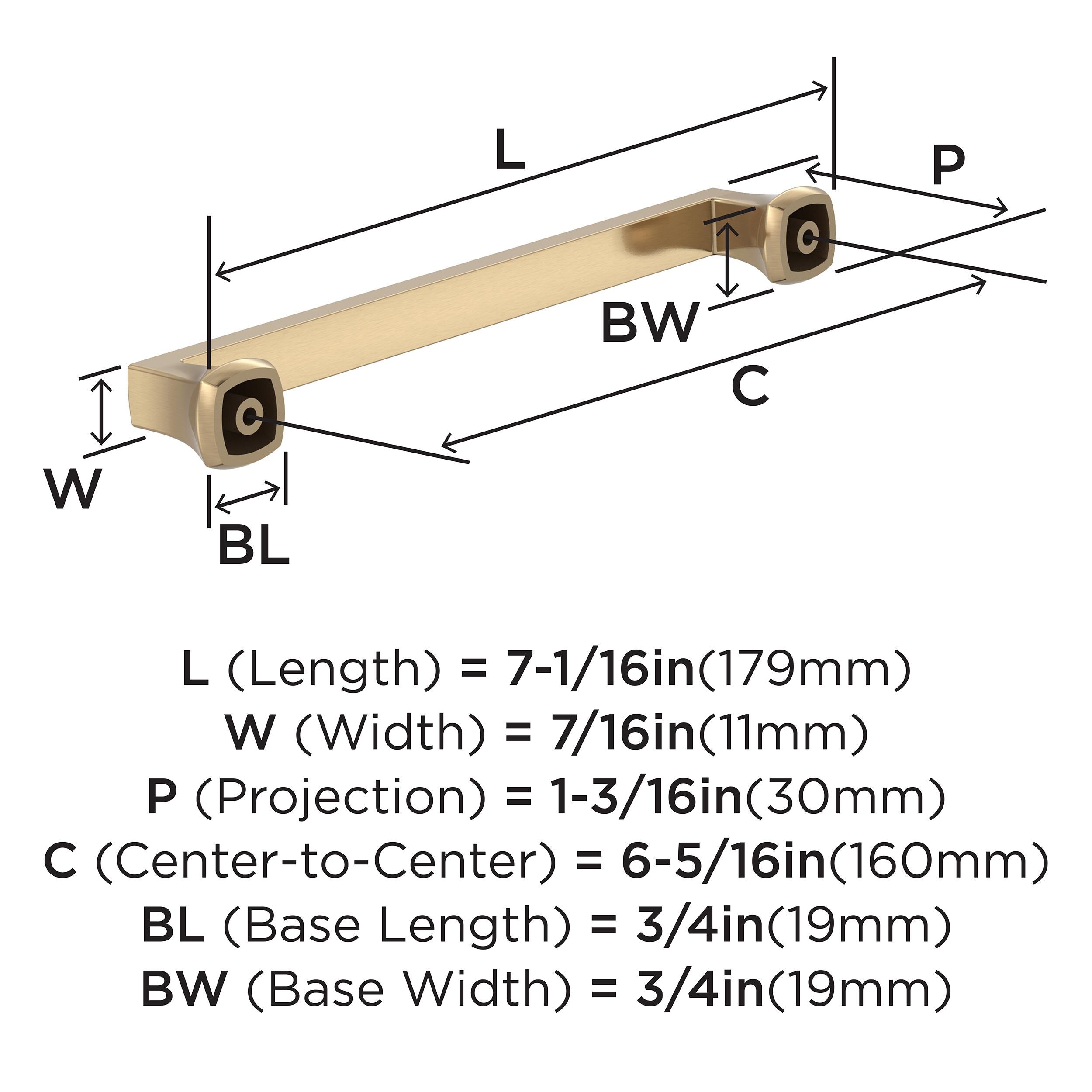 Amerock 10VMP37063CZ Cabinet-Pulls - View #4