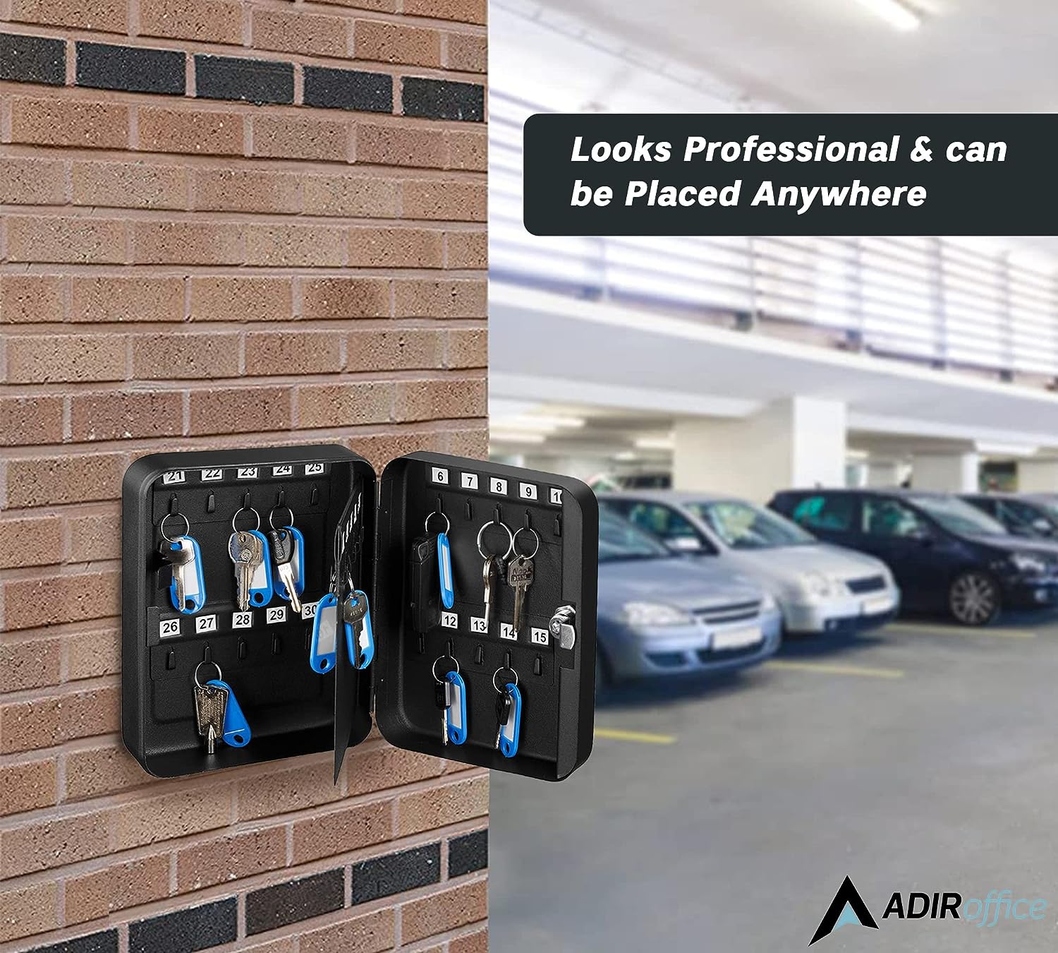 AdirOffice 681-30-BLK-2PK Key-Safes - View #6