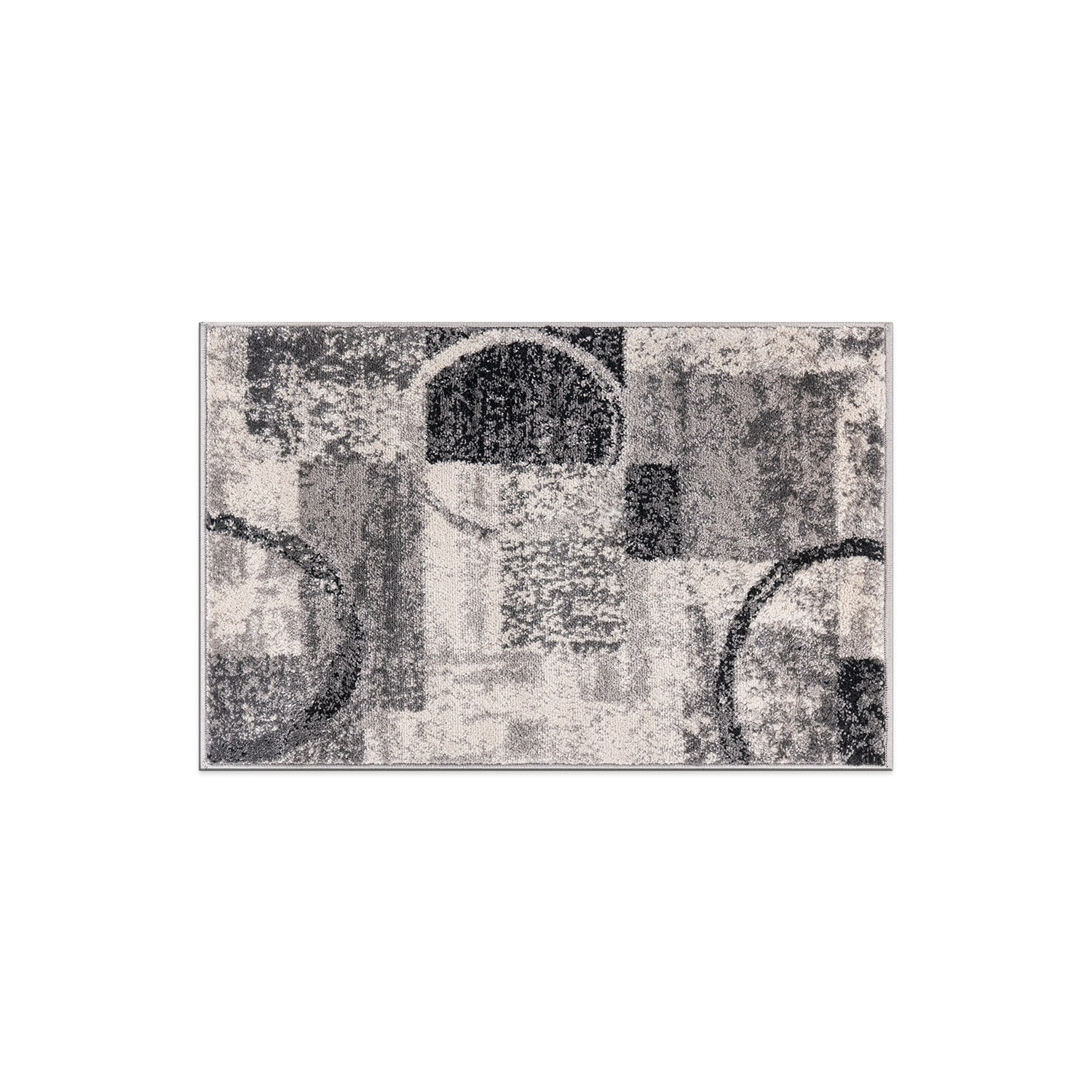World Rug Gallery 307CREAM2X3 2 x 3 (ft) Loomed Polypropylene Cream Rectangular Indoor Geometric Global Area rug