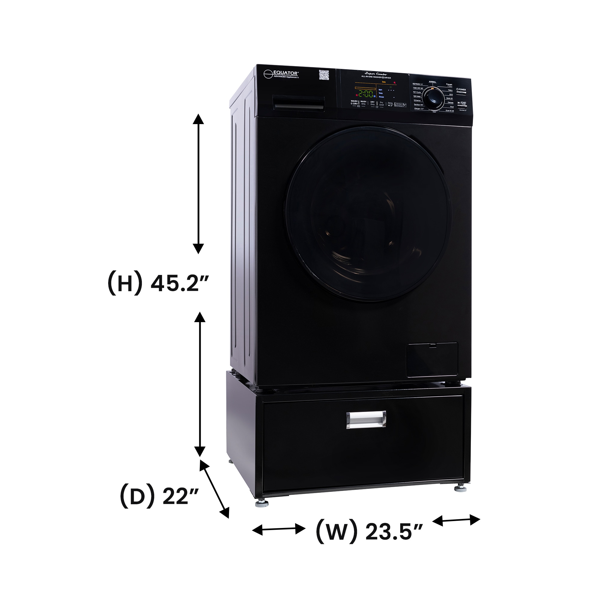 Equator Advanced Appliances EZ 4600 B + PDL 4455 Combination-Washers-Dryers - View #2