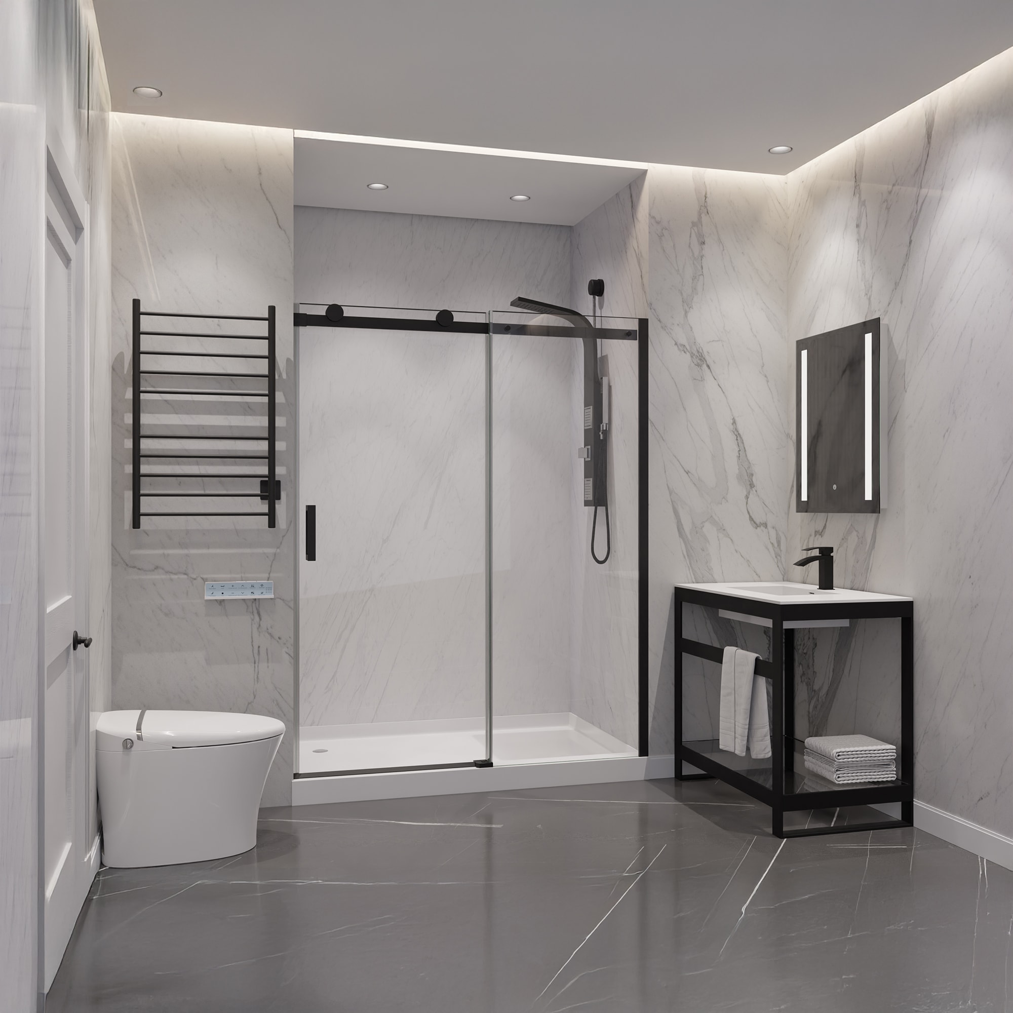 ANZZI SD-FRLS05701MB Shower-Doors - View #4