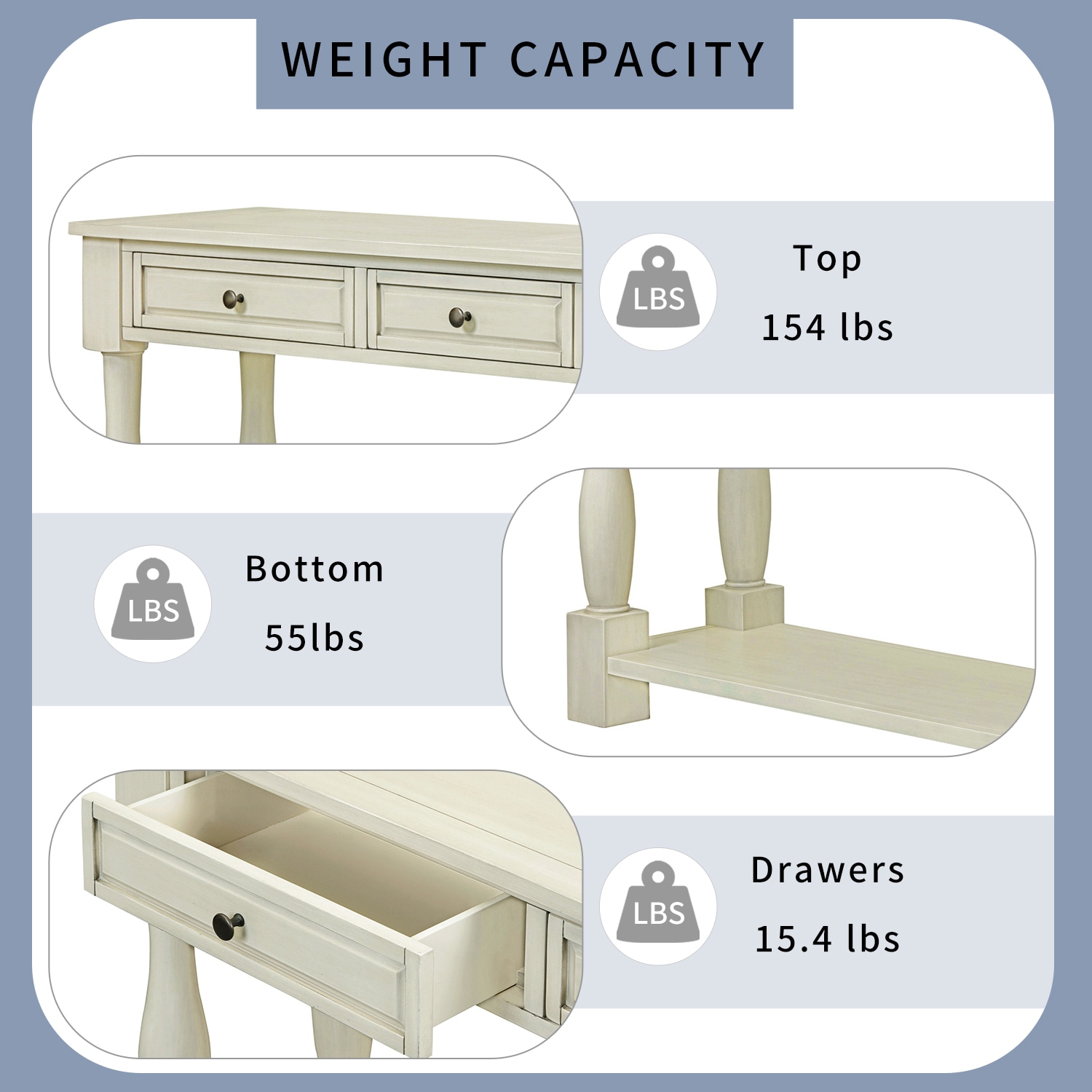 ModernLuxe WF314993AAK Console-Sofa-Tables - View #6