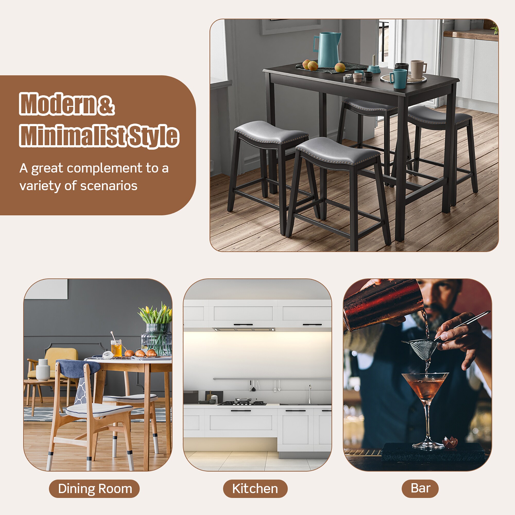 Costway SXL00053 Accent-Table-Sets - View #5