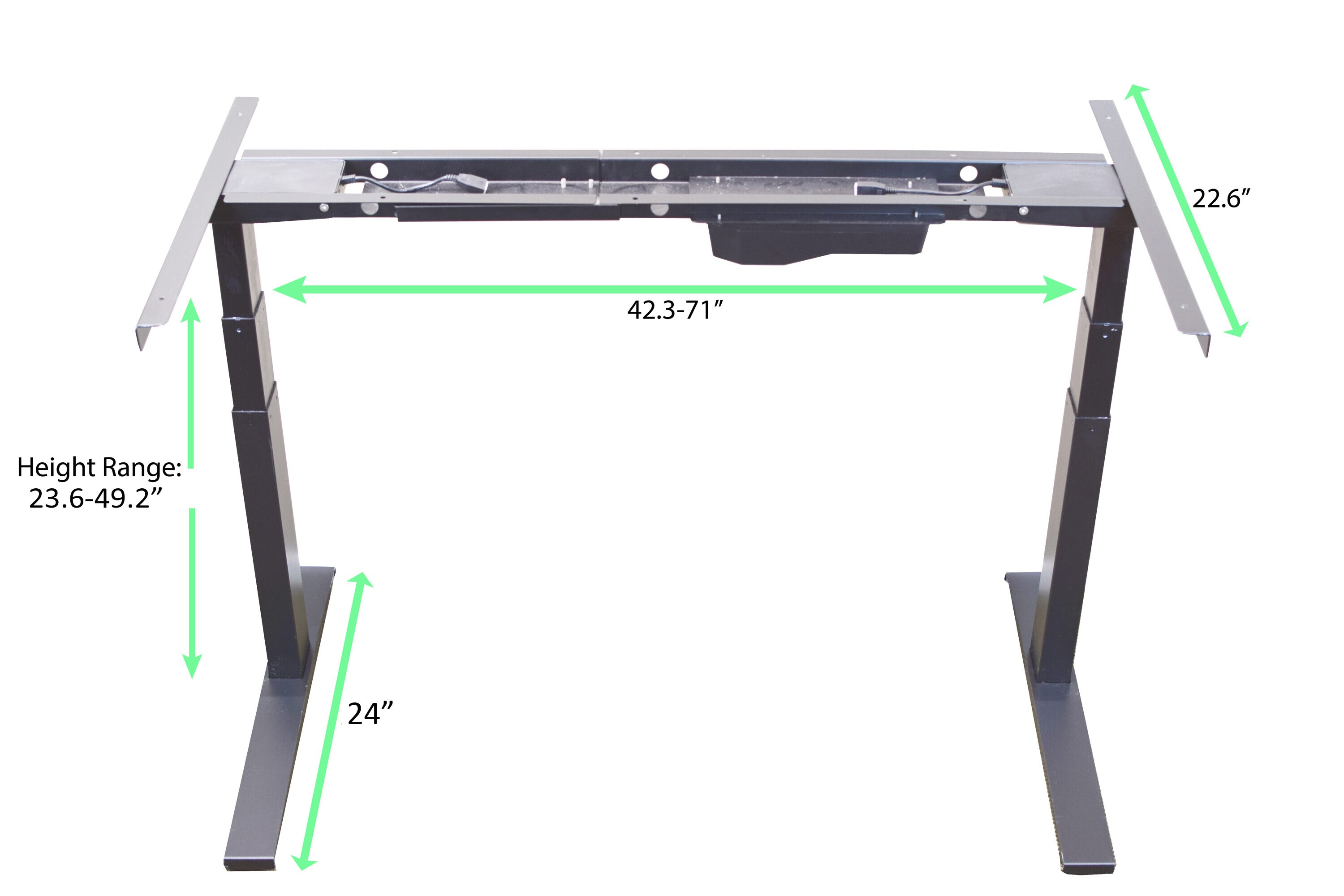 Uncaged Ergonomics Gray Modern/Contemporary Standing Desk in the Desks  department at