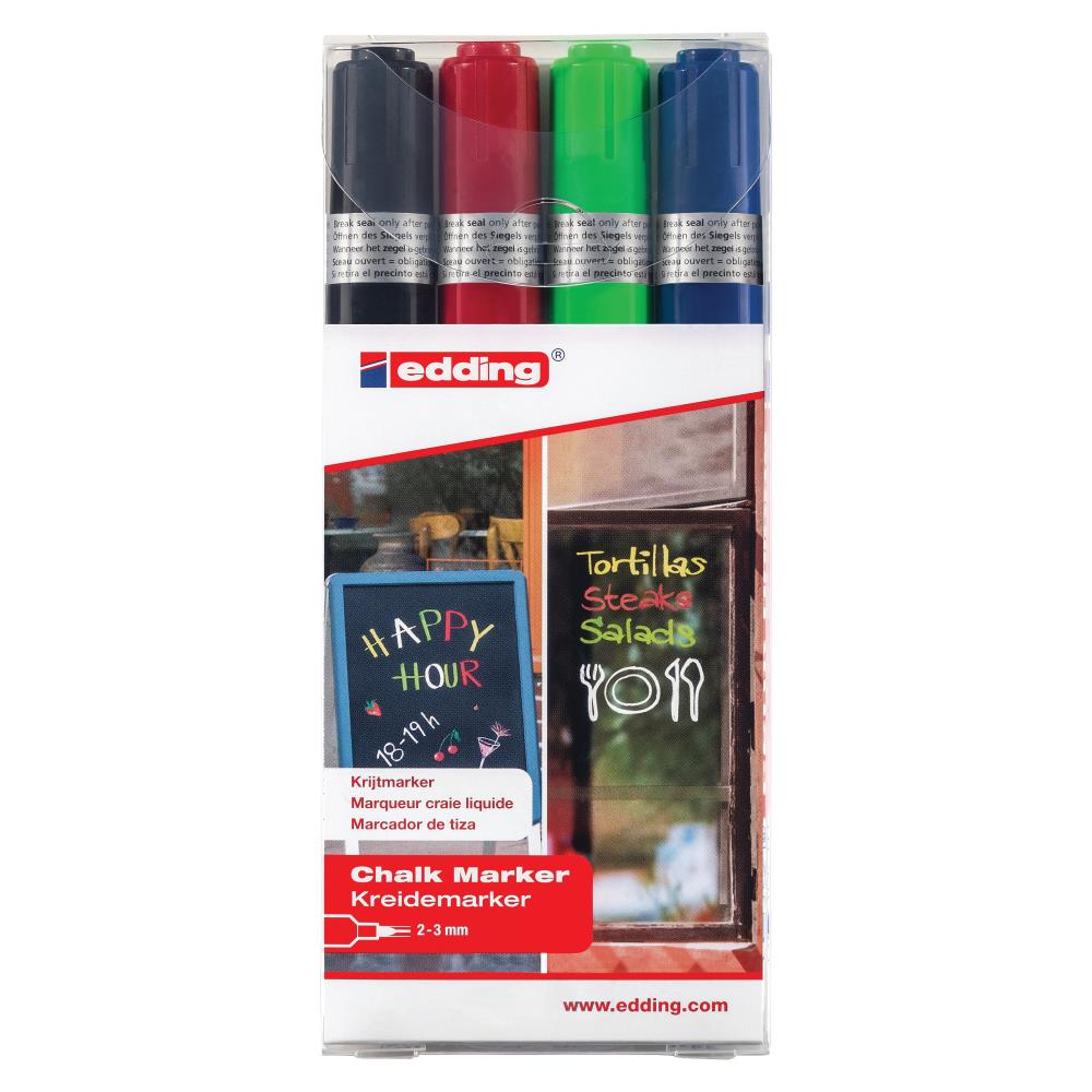 Sharpie Wet Erase Chalk Markers Medium Point Opaque Barrel Assorted Ink  Colors Pack Of 3 Markers - Office Depot