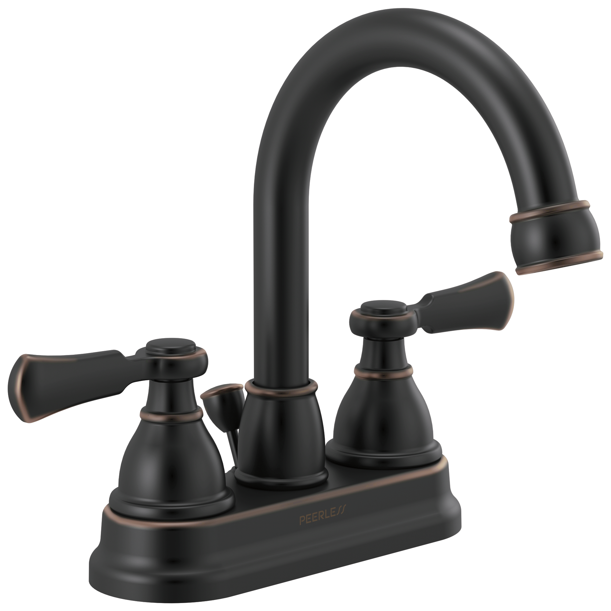 Peerless Elmhurst Oil Rubbed Bronze 4-in centerset 2-Handle WaterSense ...