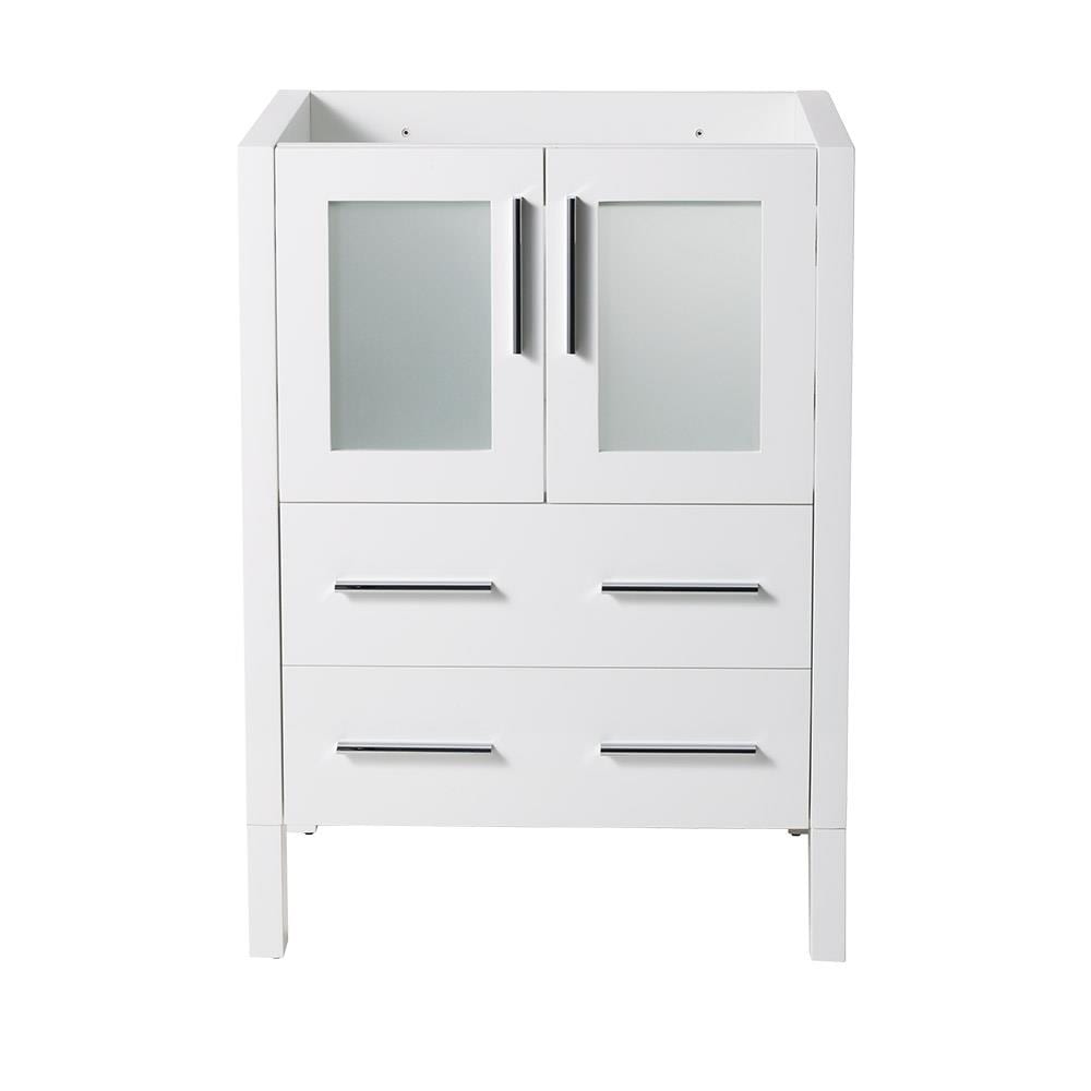 Fresca FCB6224WH Torino 24-in White Bathroom Vanity Base Cabinet without Top