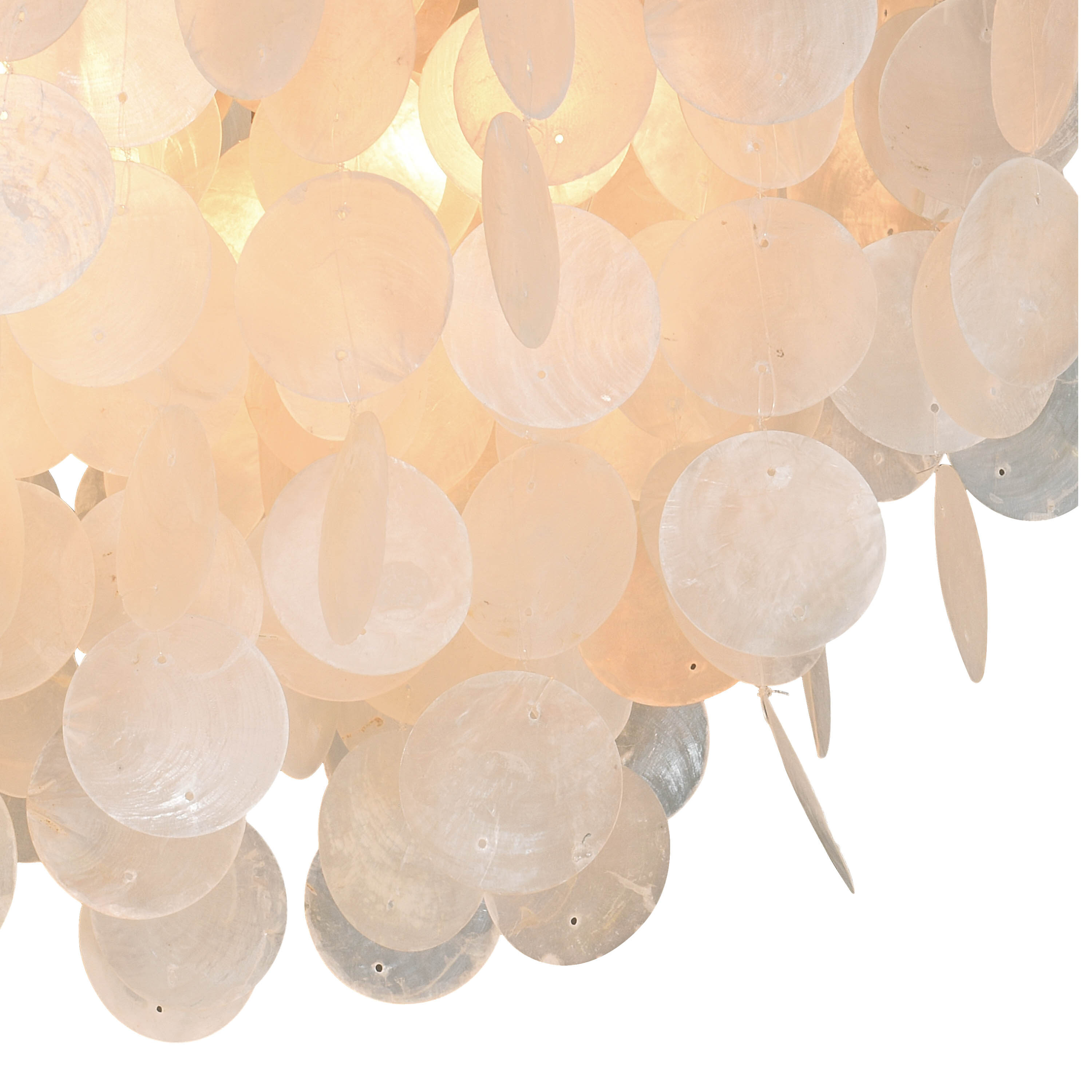 Elsa 16" Satin Nickel and Glass Flush Mount Ceiling Light