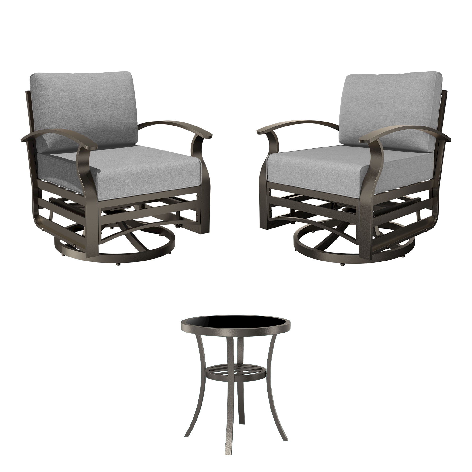 ALAULM LS-ASR-GREY Patio-Chairs - View #2