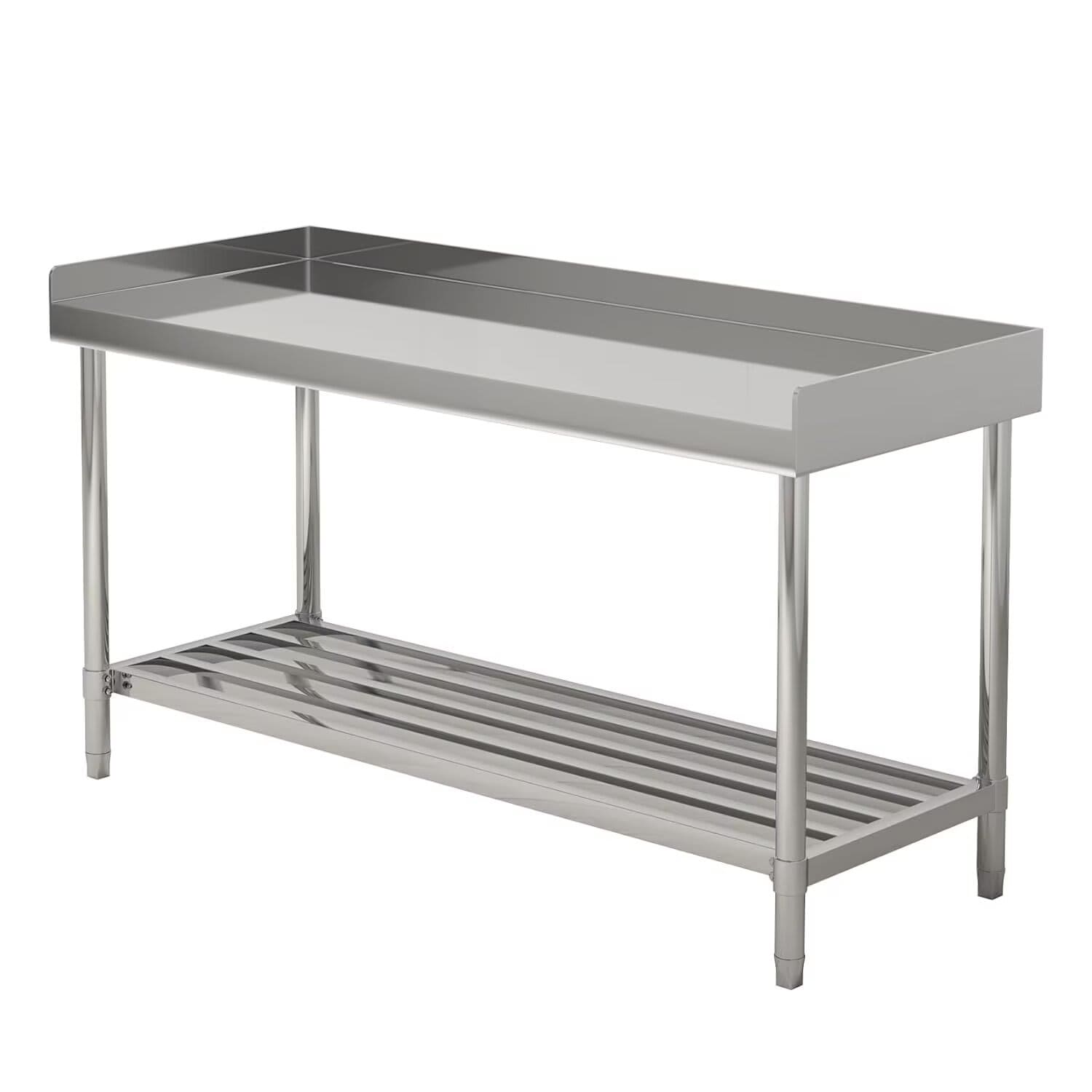 All-Stainless Steel Prep Table, 30 X 48 Inches, With Uruguay